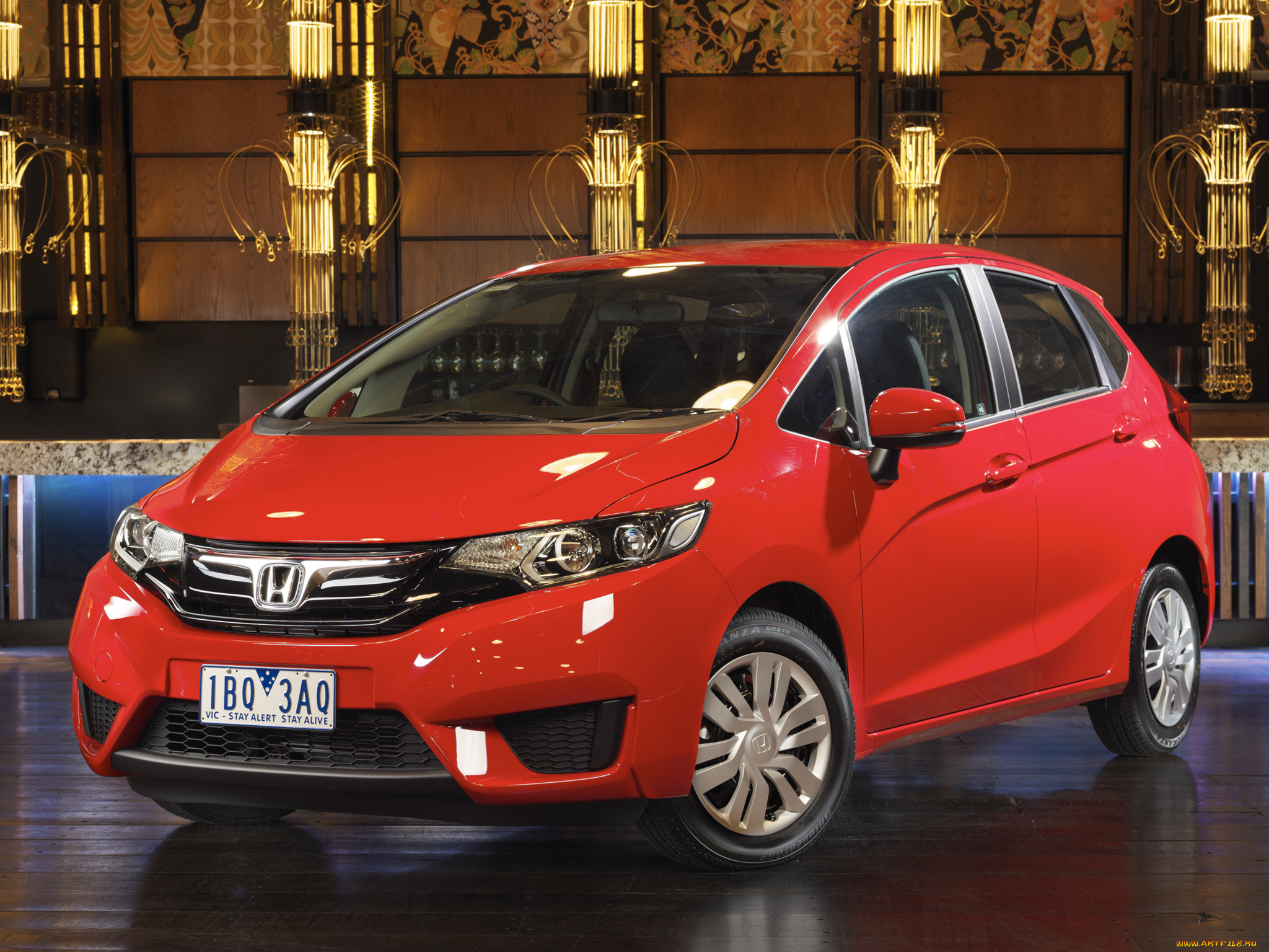 автомобили, honda, jazz, au-spec, 2014г, красный