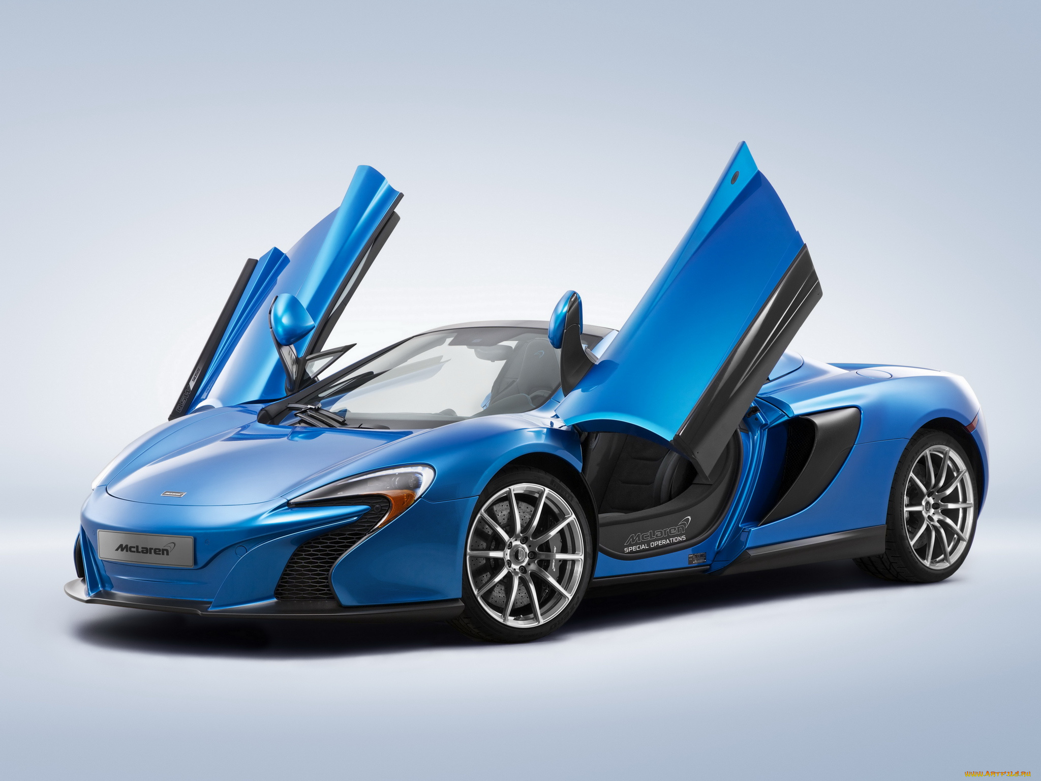 автомобили, mclaren, us-spec, spyder, mso, 650s, 2014г, синий