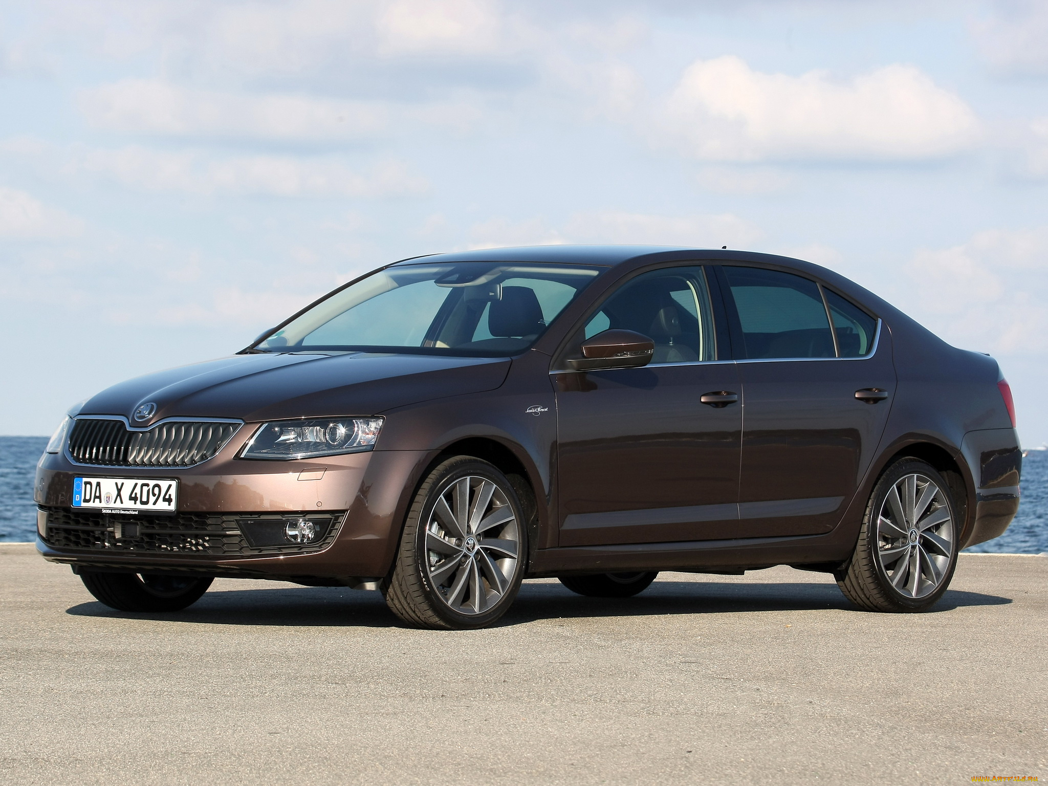 автомобили, skoda, octavia, laurin, klement, 5e, 2014г, темный