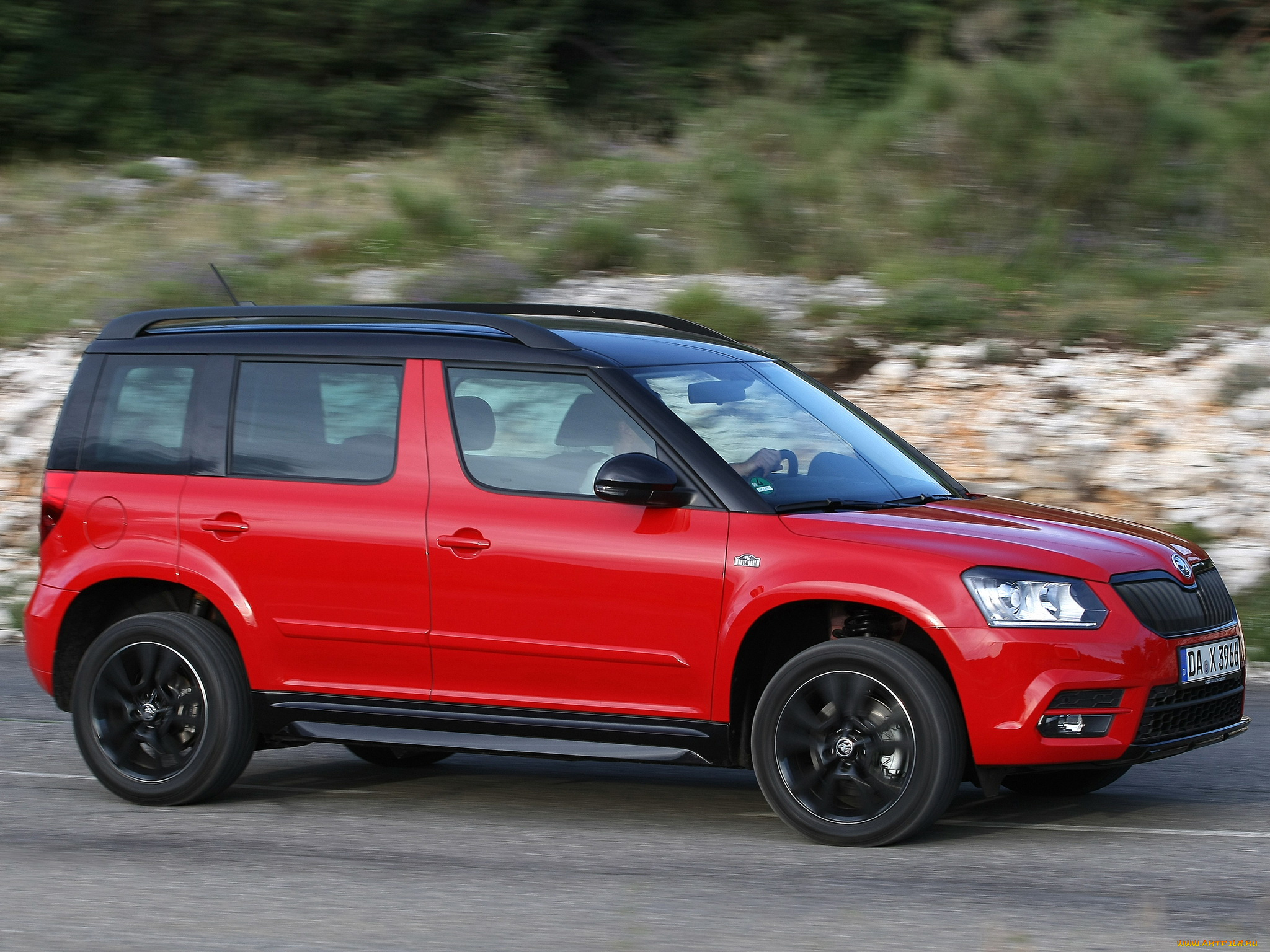 автомобили, skoda, yeti, monte, carlo, 2014г, красный