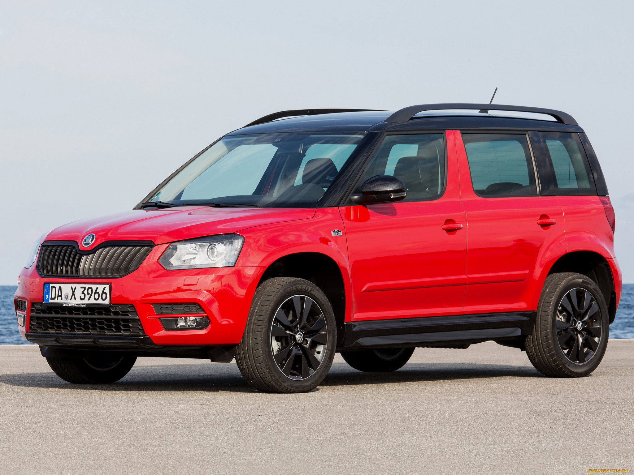 автомобили, skoda, yeti, monte, carlo, 2014г, красный
