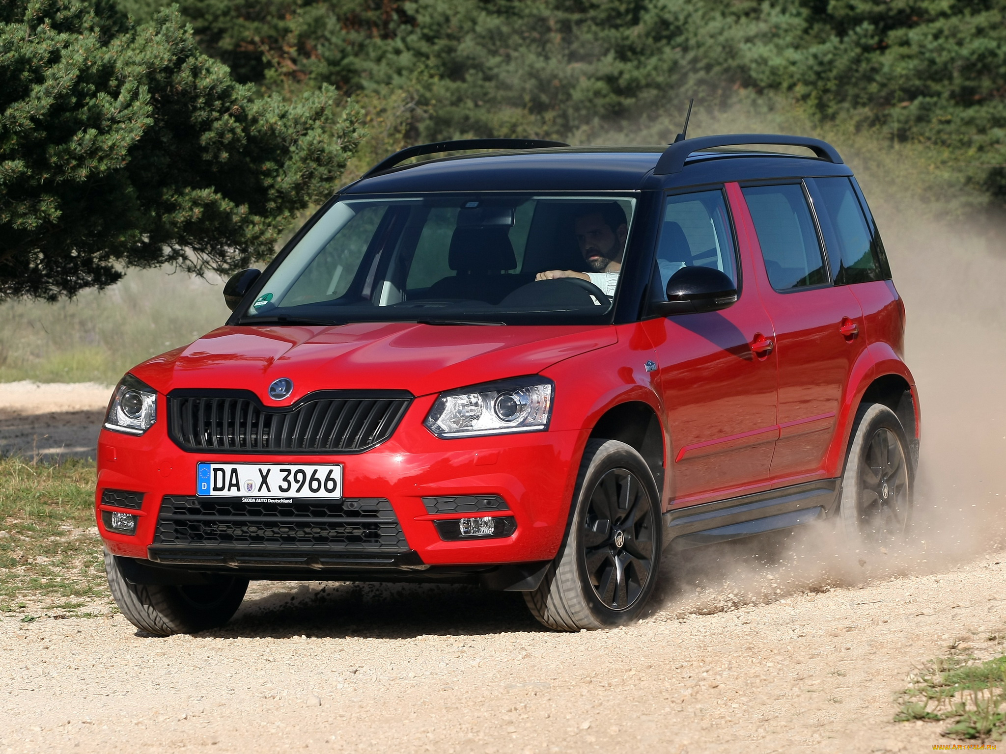 автомобили, skoda, yeti, monte, carlo, 2014г, красный