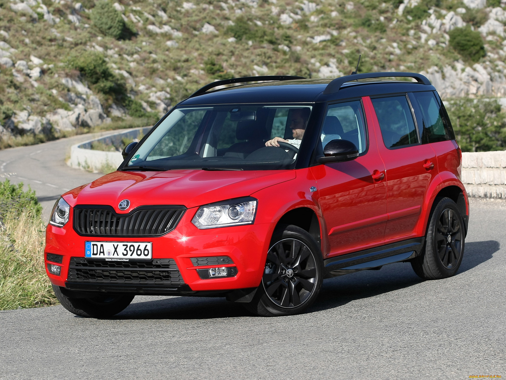 автомобили, skoda, yeti, monte, carlo, 2014г, красный
