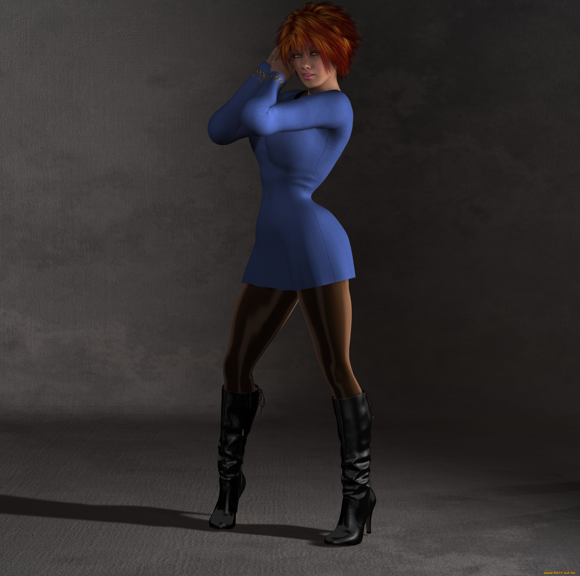 3д, графика, люди, , people, девушка, взгляд