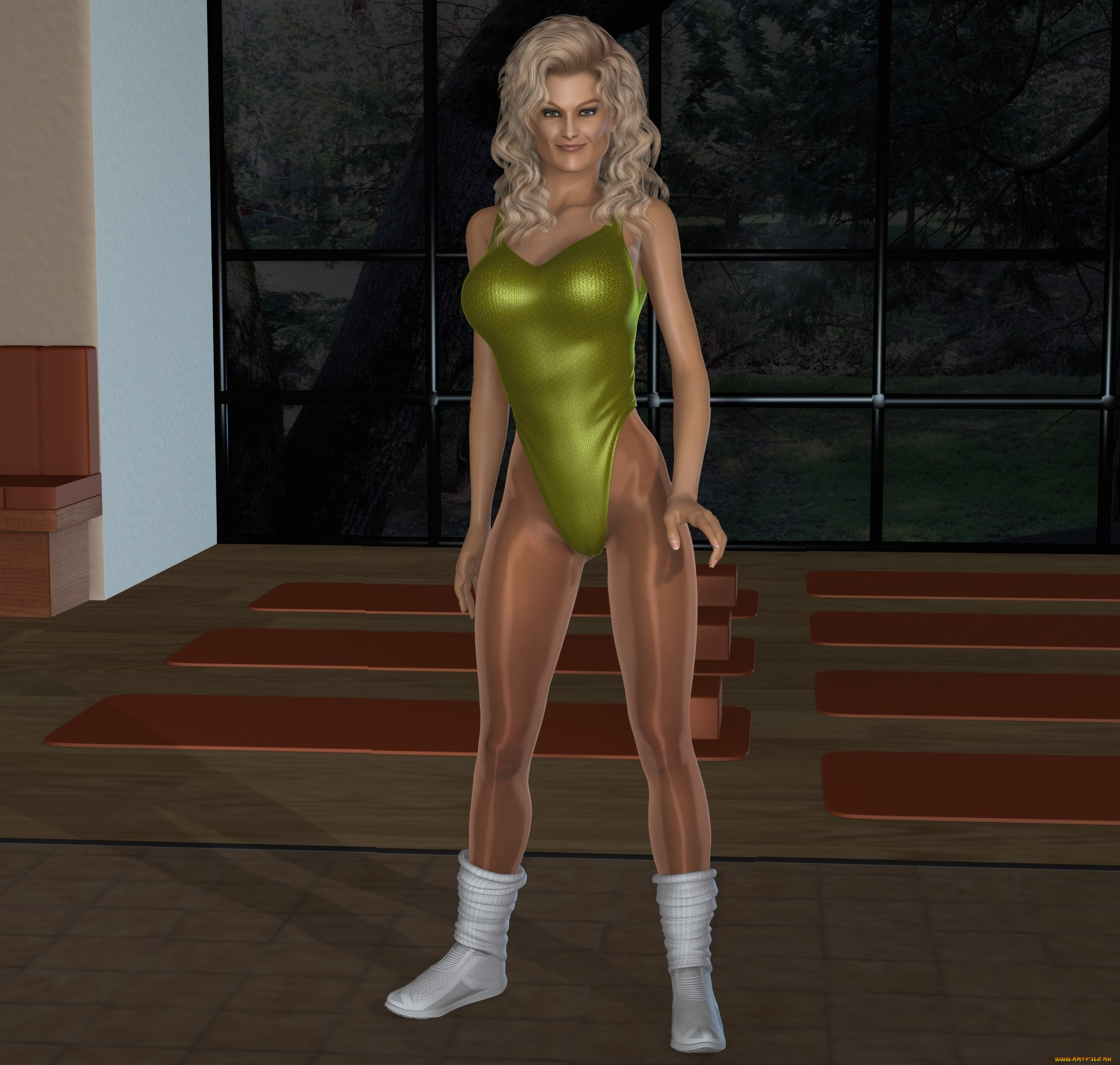 3д, графика, люди, , people, купальник, взгляд, девушка