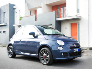 Картинка автомобили fiat 500s 2013г au-spec синий