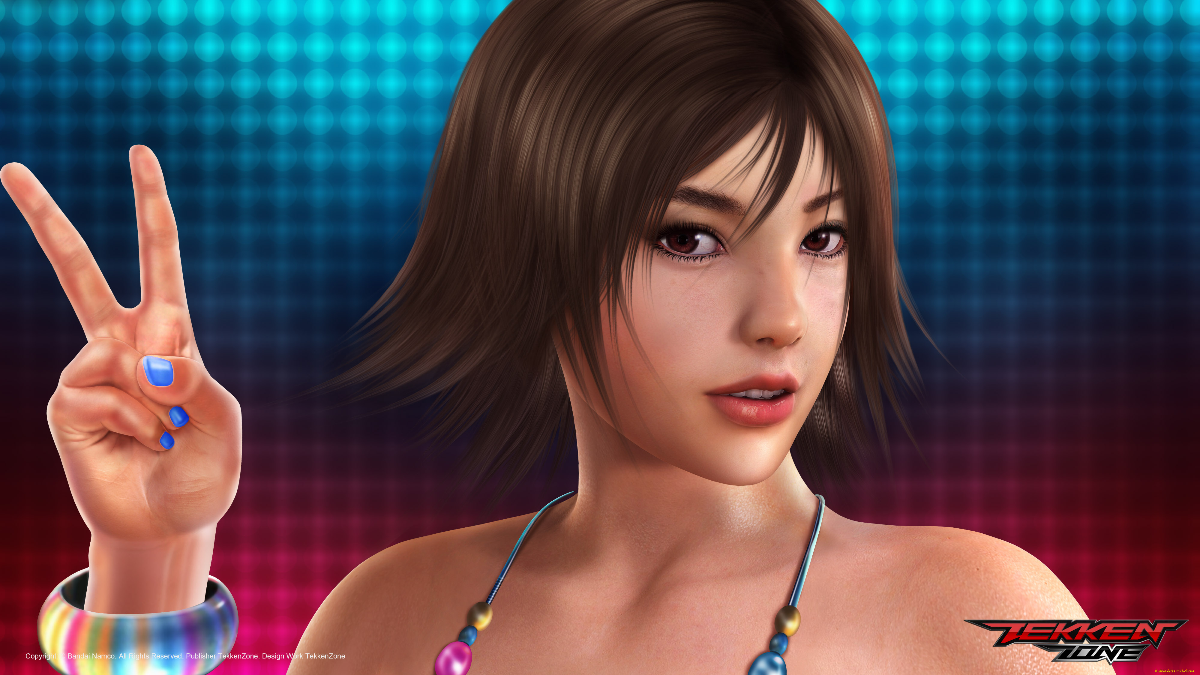 tekken, , zone, видео, игры, ~~~другое~~~, жест, взгляд, девушка