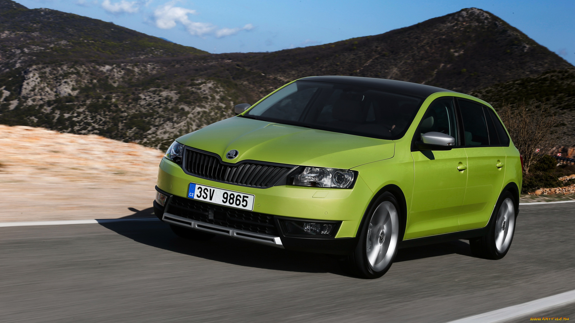 автомобили, skoda, scoutline, spaceback, 2015г, rapid