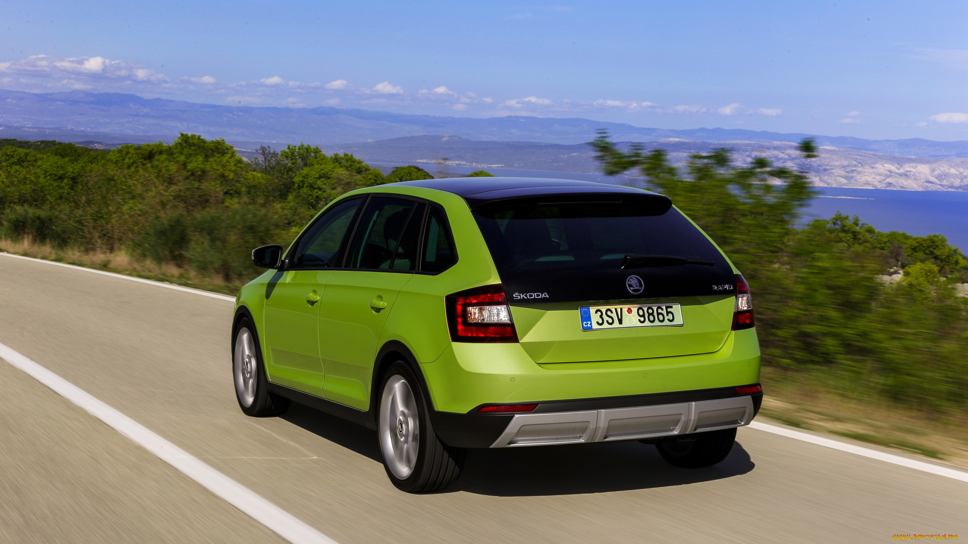 автомобили, skoda, scoutline, spaceback, rapid, 2015г