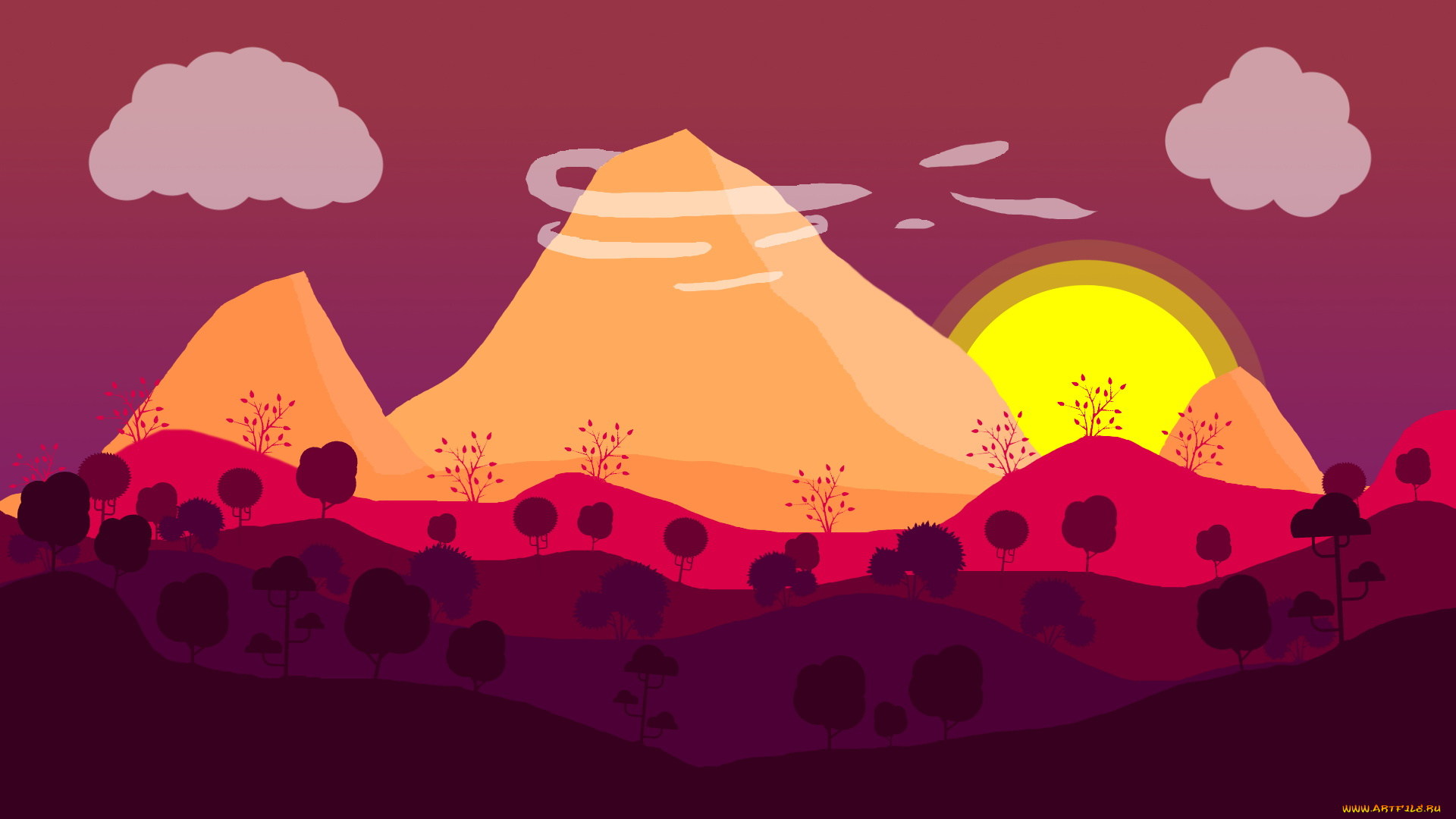 векторная, графика, природа, , nature, цвета, фон, узор