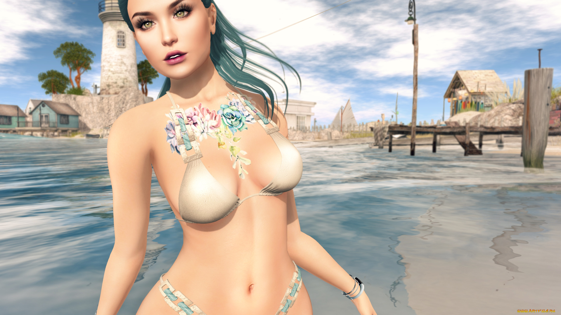 3д, графика, люди, , people, фон, взгляд, девушка