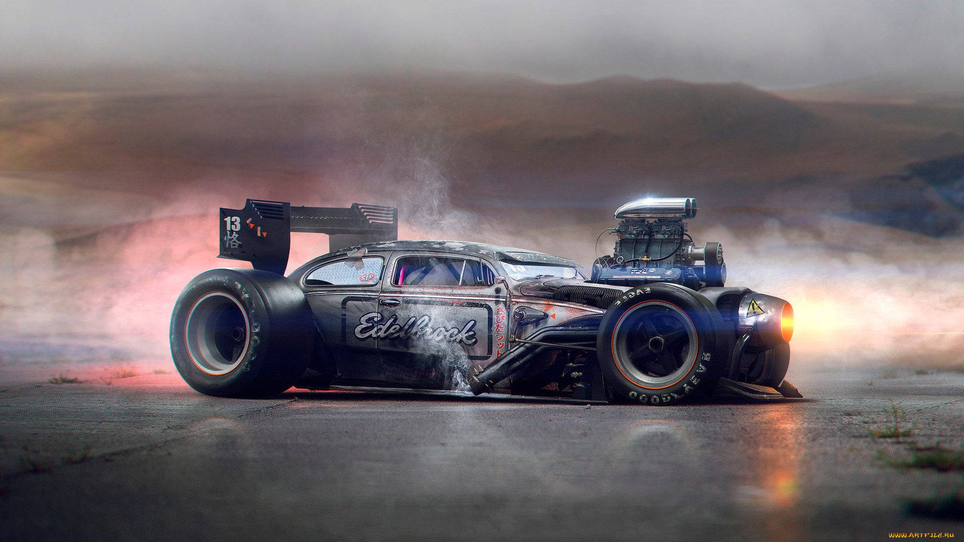 автомобили, виртуальный, тюнинг, rat, rod, volkswagen