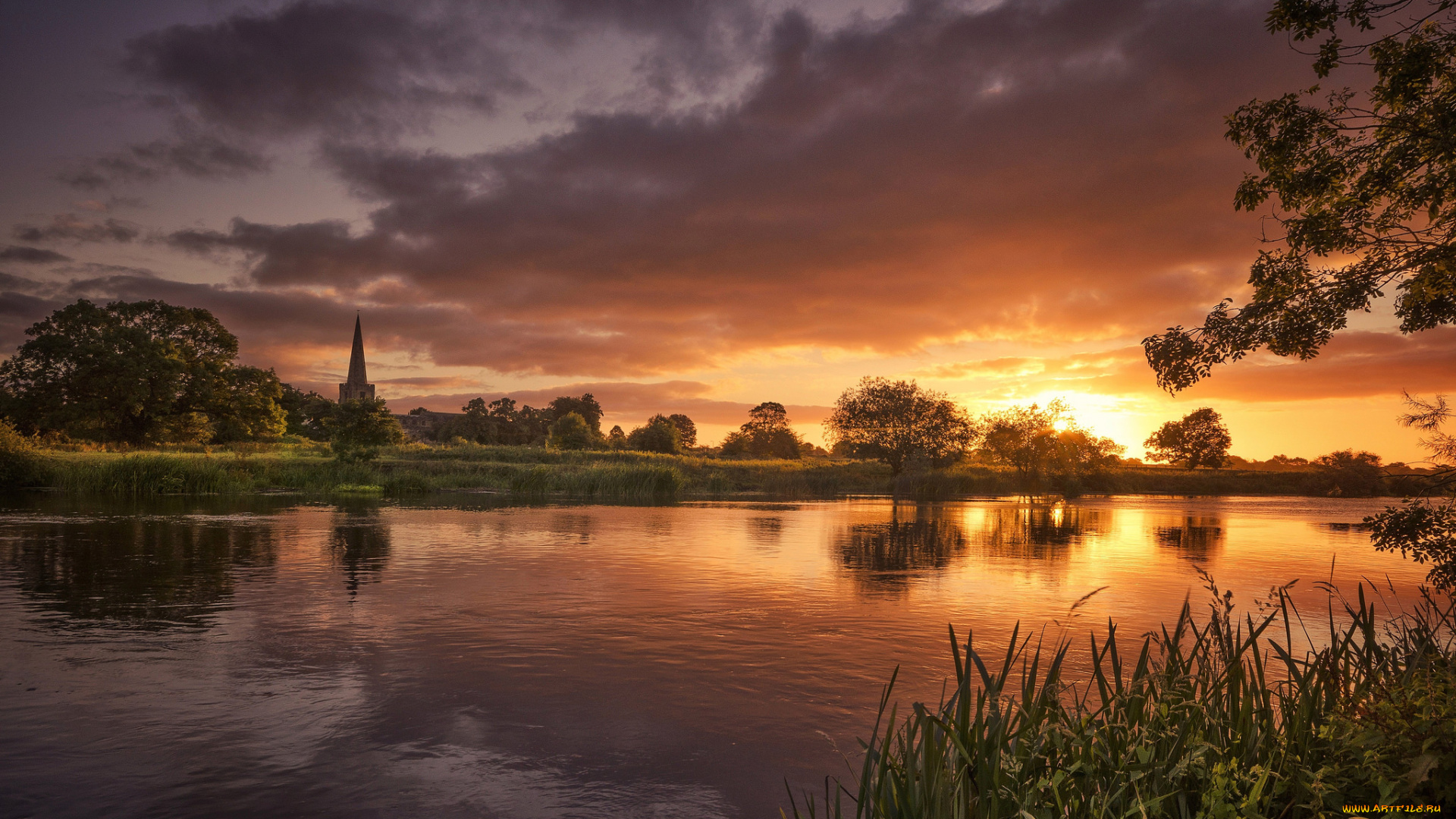 города, -, пейзажи, рассвет