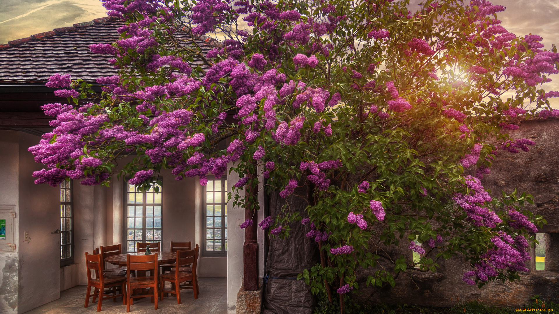 города, -, здания, , дома, простор