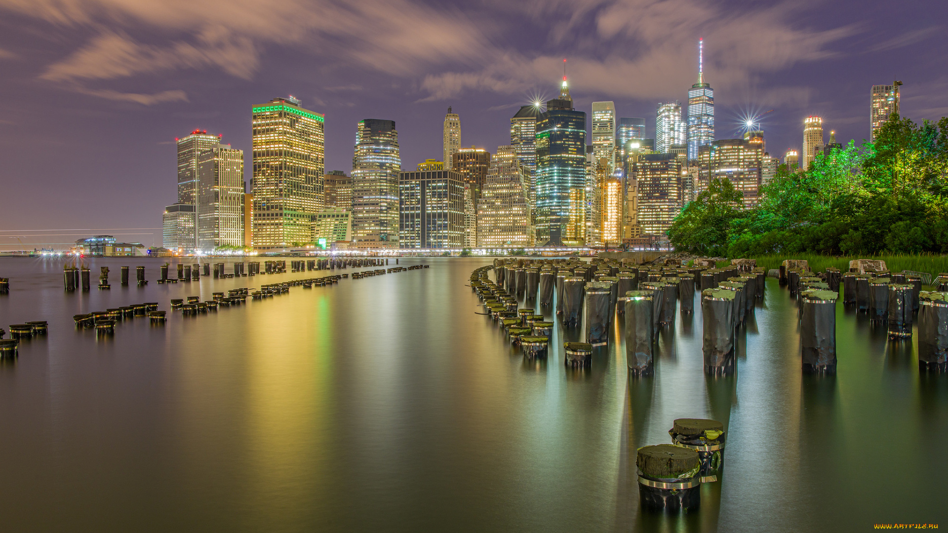 города, нью-йорк, , сша, побережье