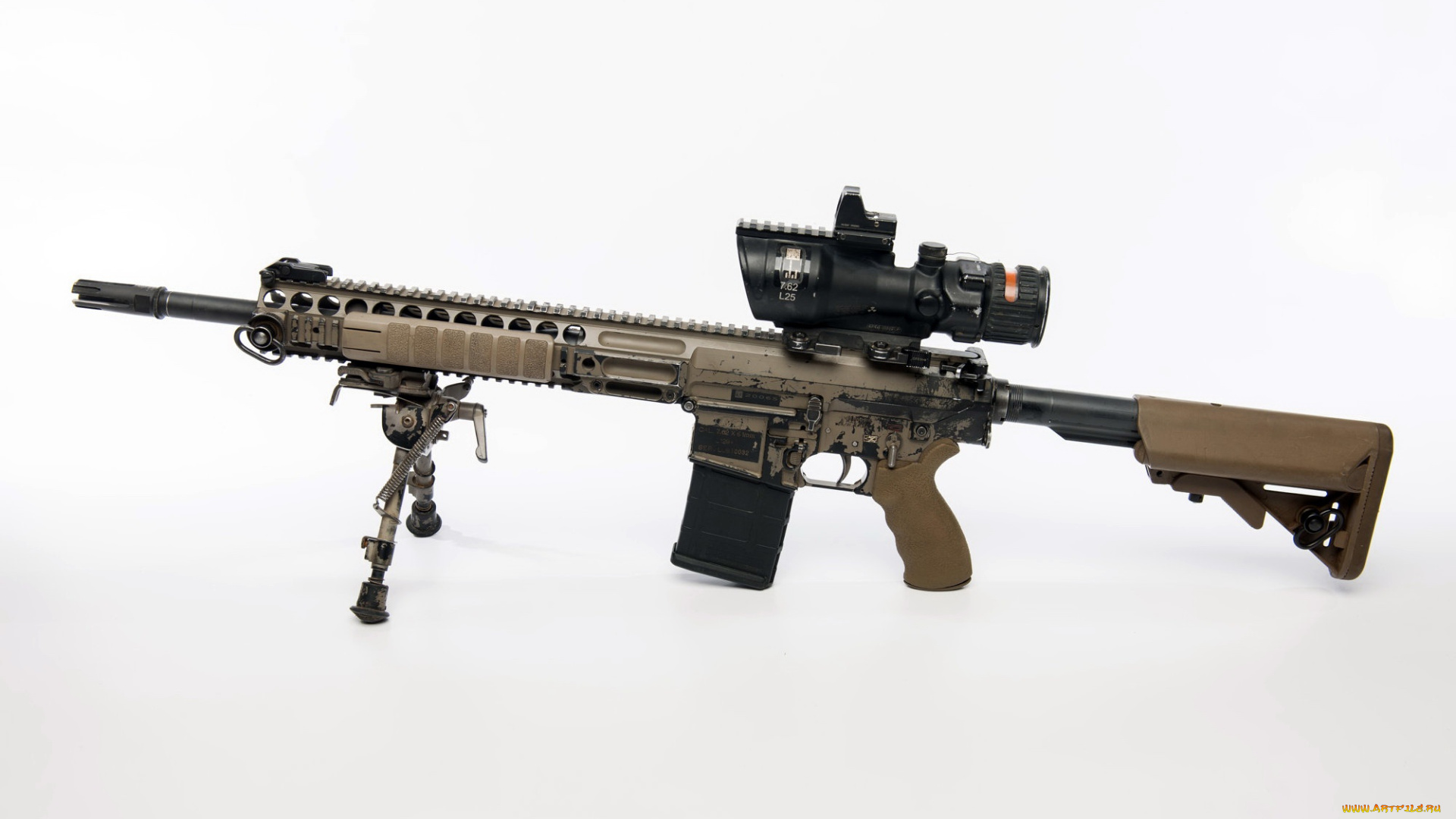 оружие, автоматы, l129a1, sharpshooter, assault, rifle, 7, 62mm, фон