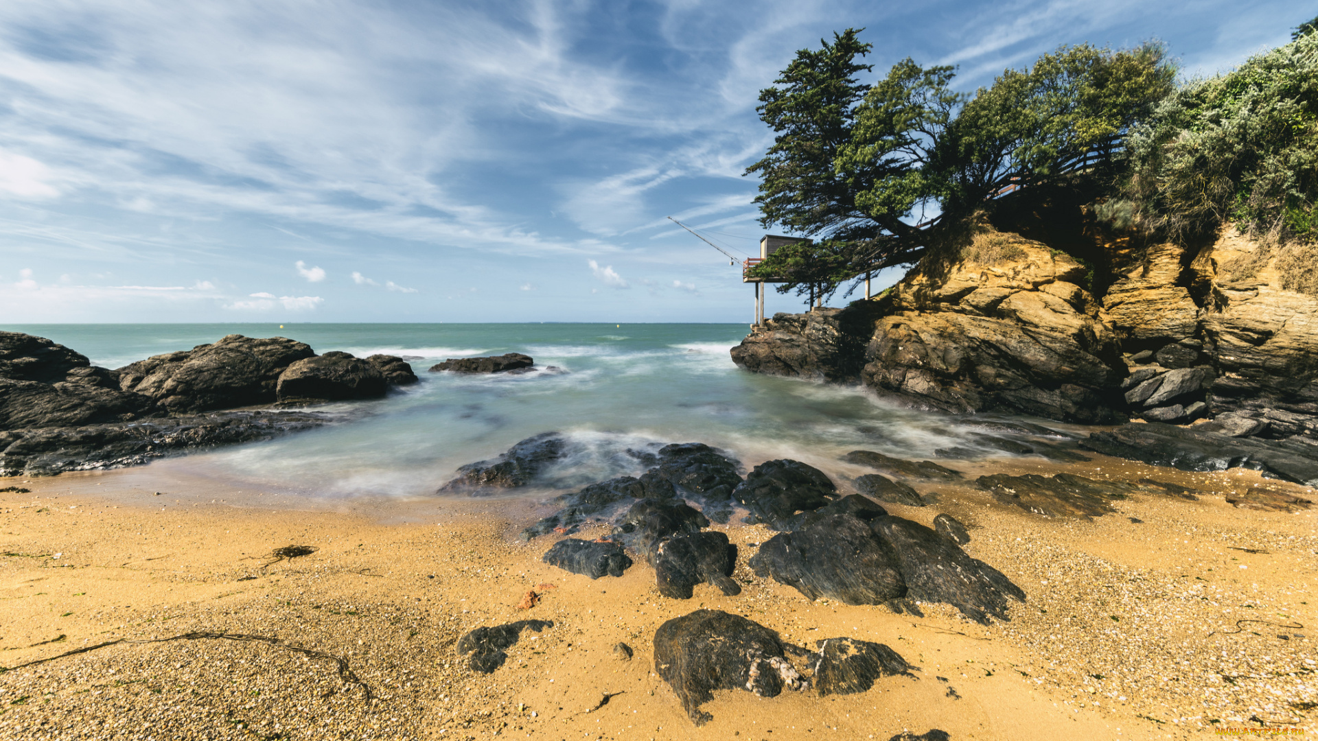 природа, побережье, берег, море