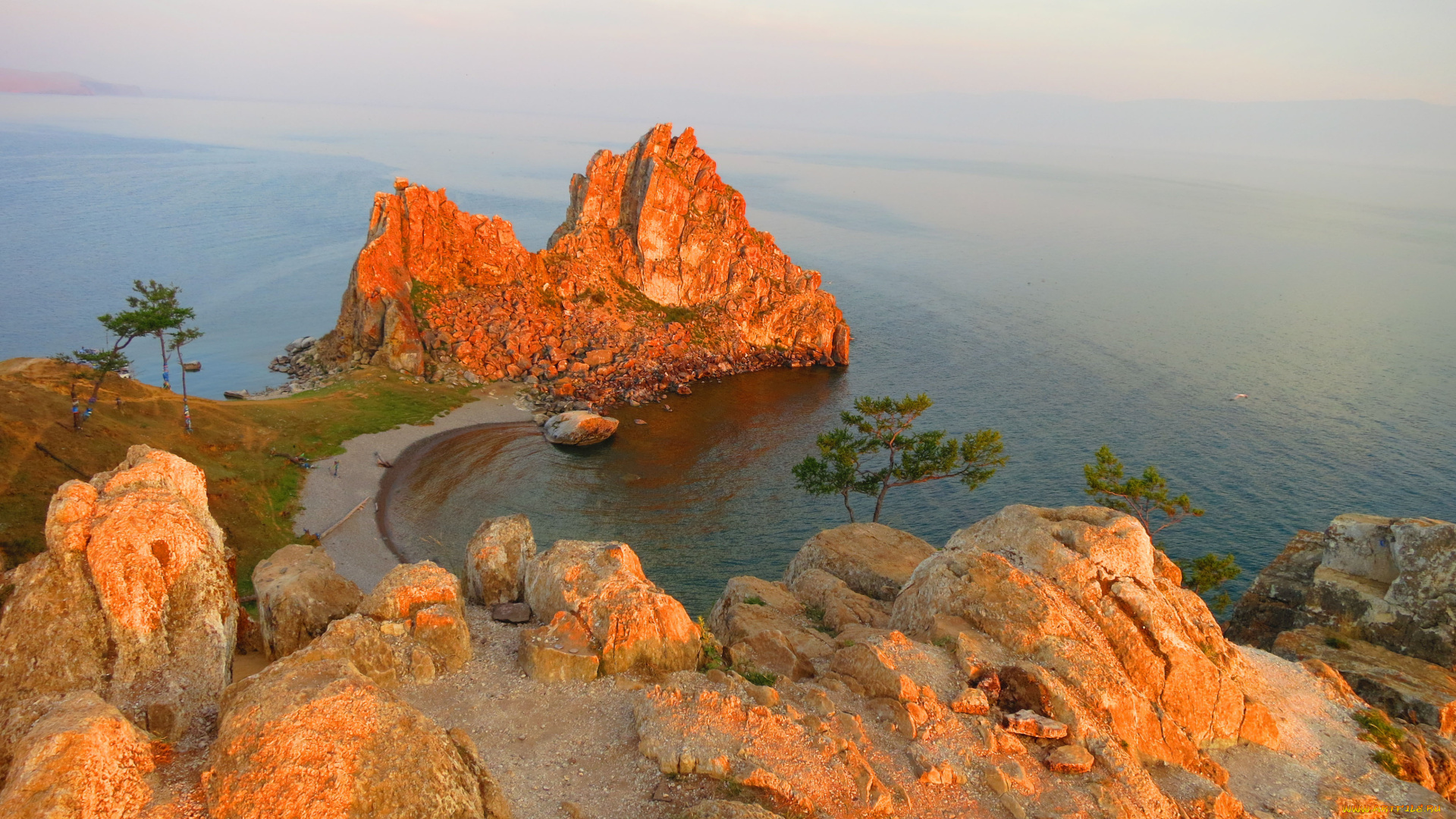 скала, шаманка, природа, реки, озера, байкал, шаманка, скала