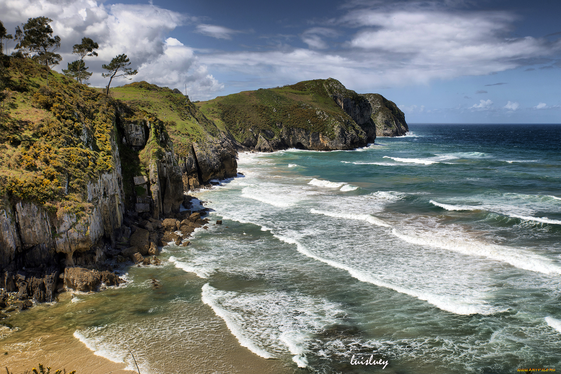 природа, побережье, берег, море