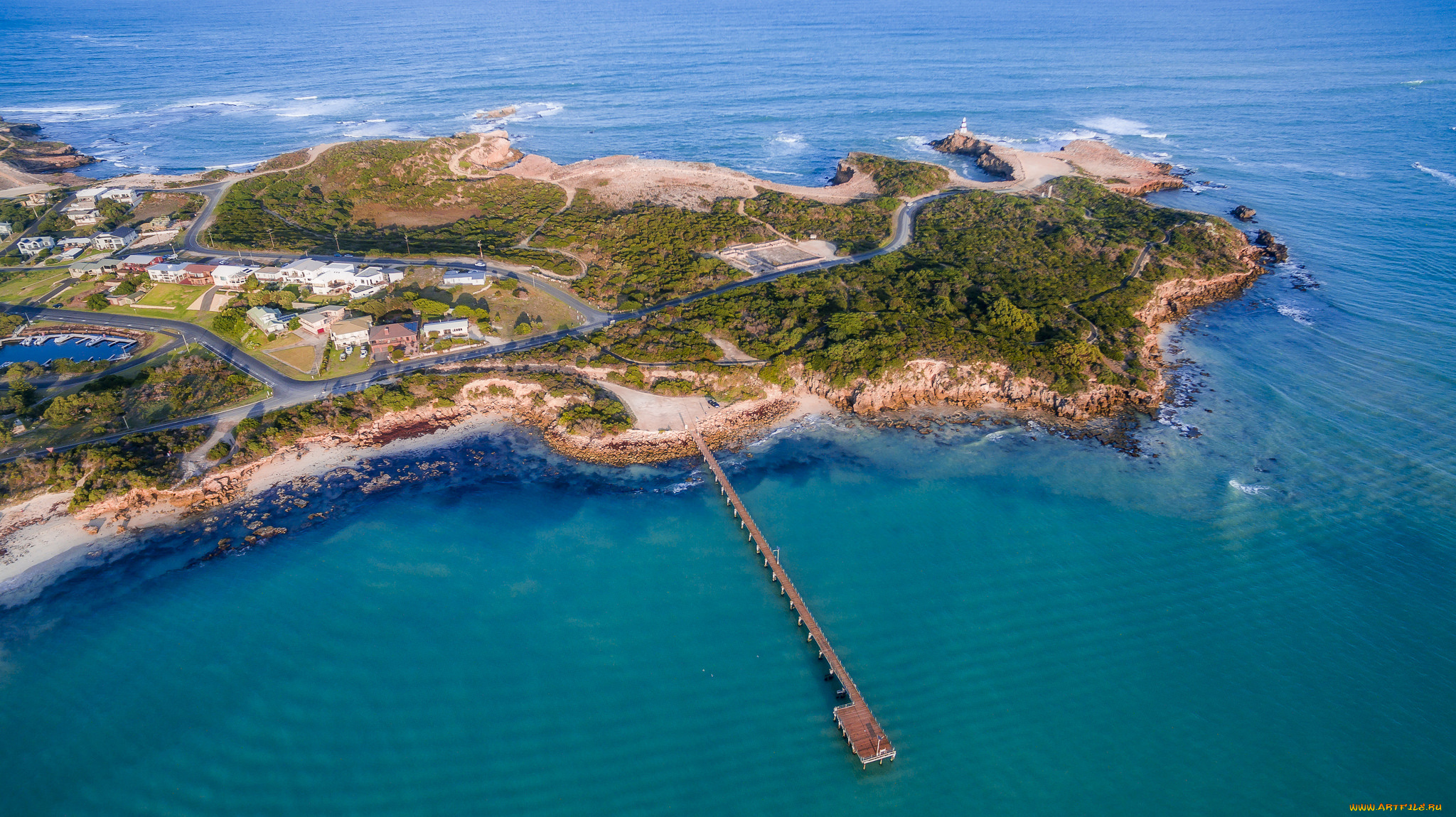 города, -, панорамы, побережье