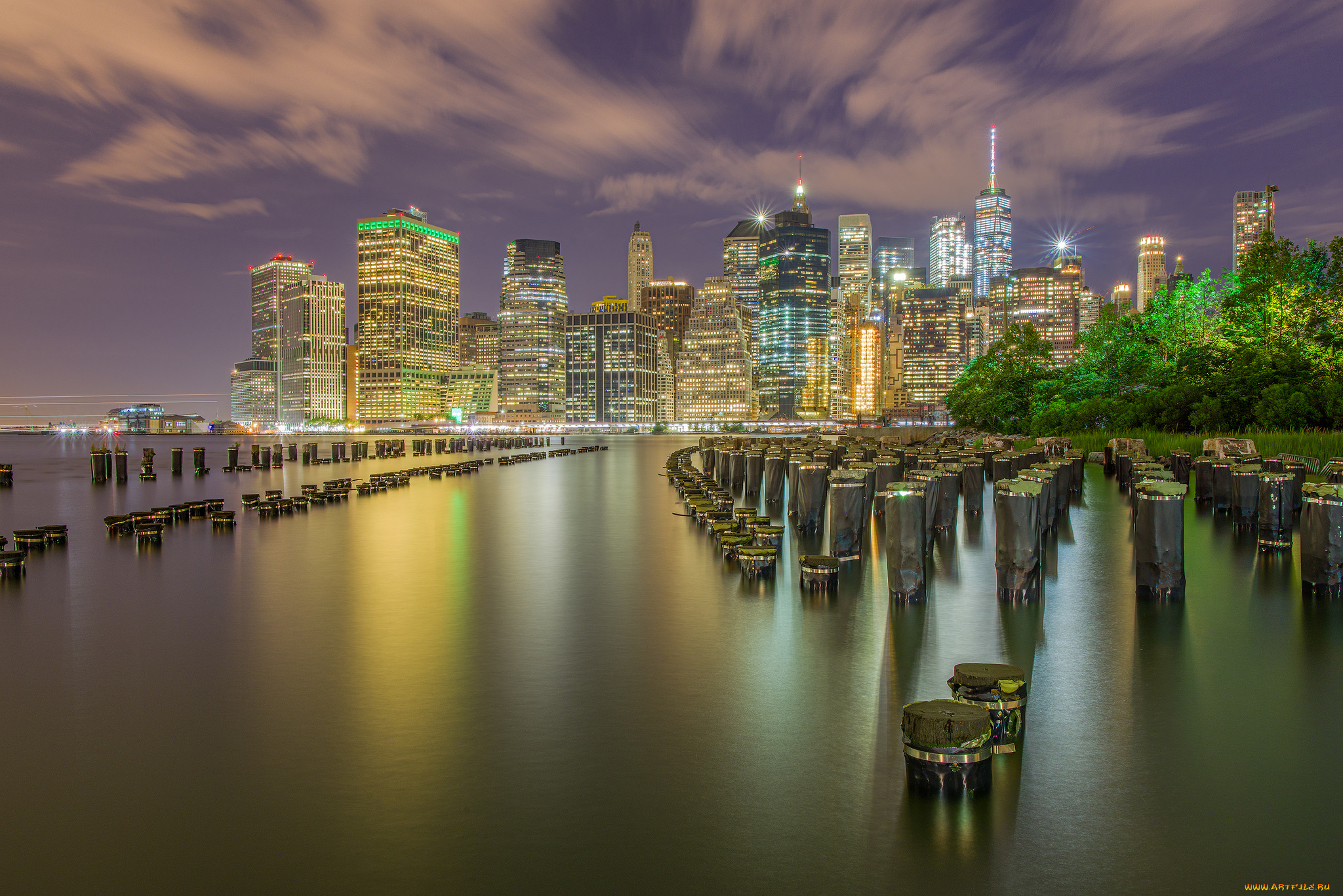 города, нью-йорк, , сша, побережье