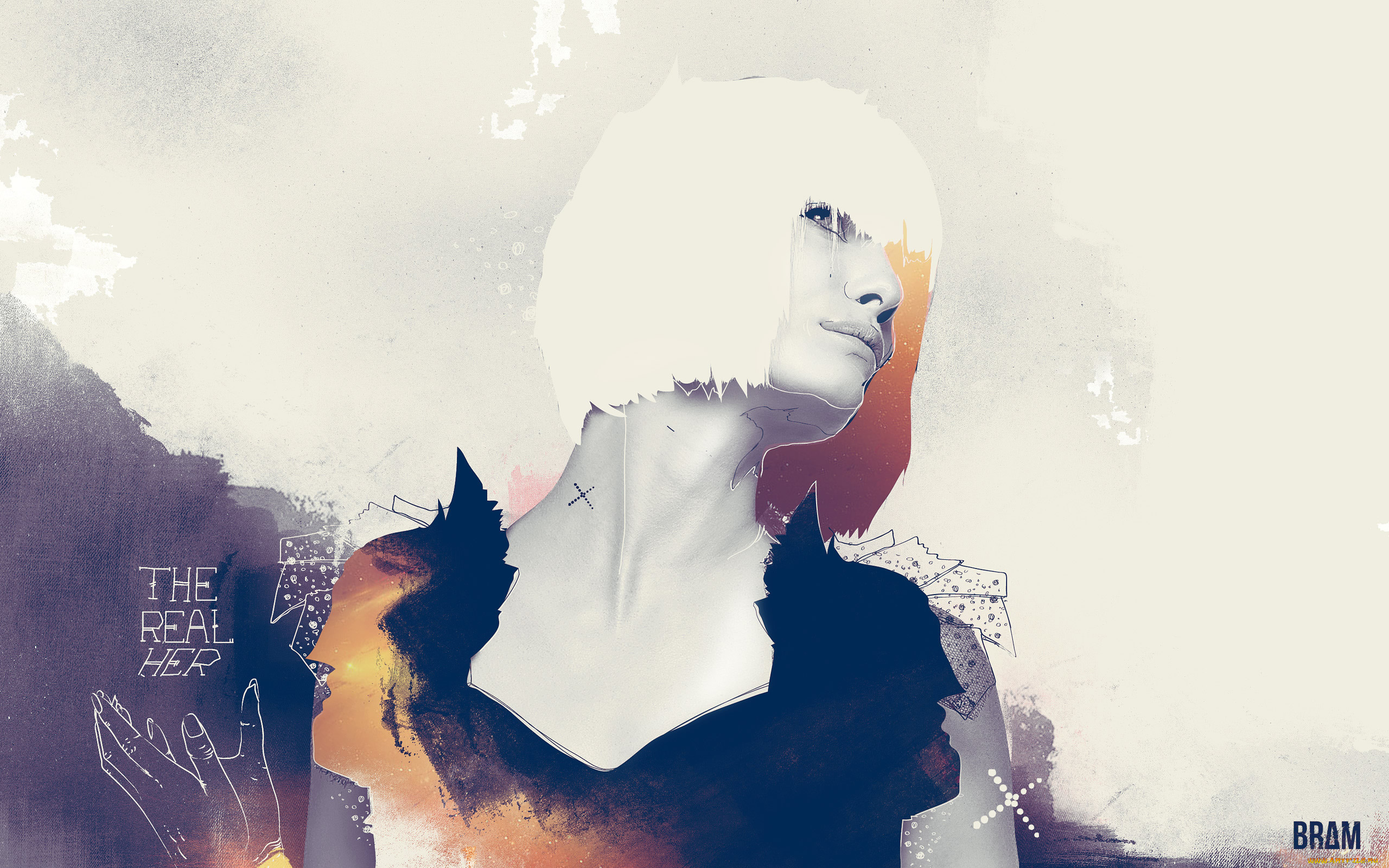 векторная, графика, девушки, , girls, девушка, блондинка