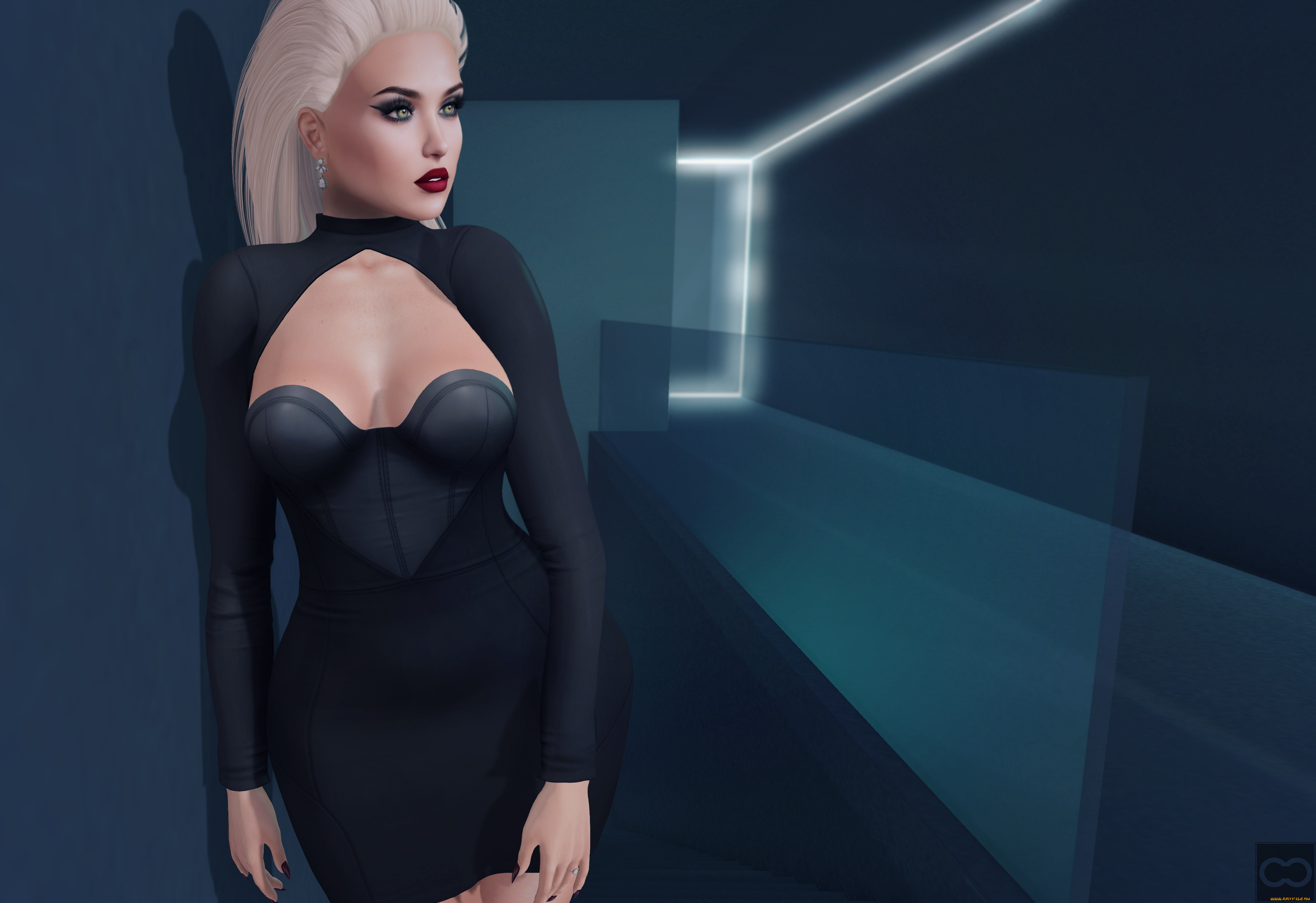 3д, графика, люди, , people, фон, девушка, взгляд