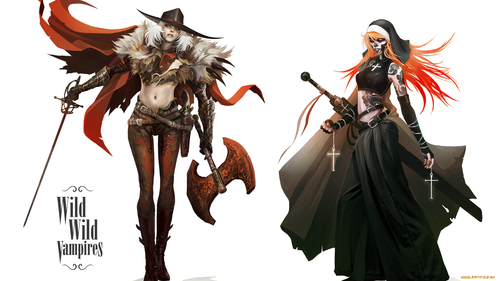 аниме, оружие, , техника, , технологии, взгляд, униформа, тату, фон, девушки