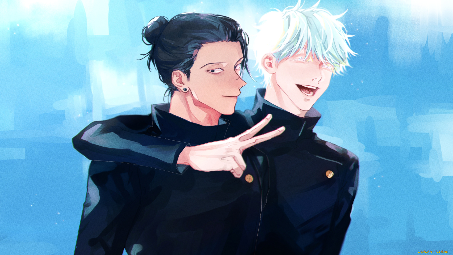 аниме, jujutsu, kaisen, магическая, битва