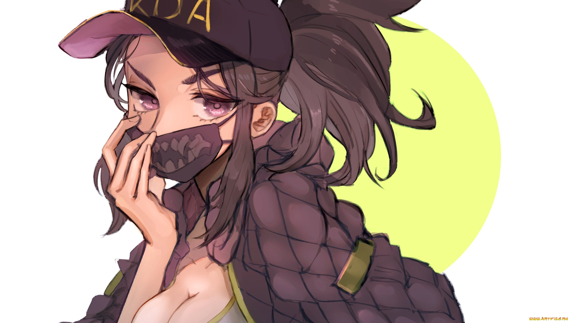 видео, игры, league, of, legends, akali, кепка, маска