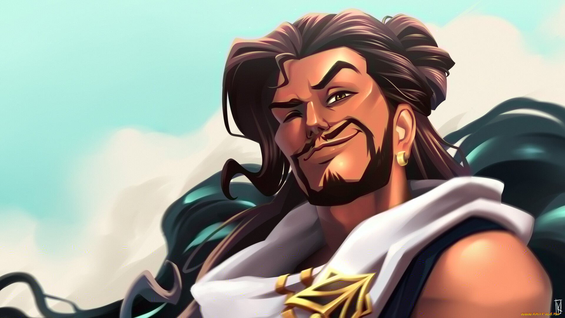 видео, игры, league, of, legends, league, of, legends, akshan