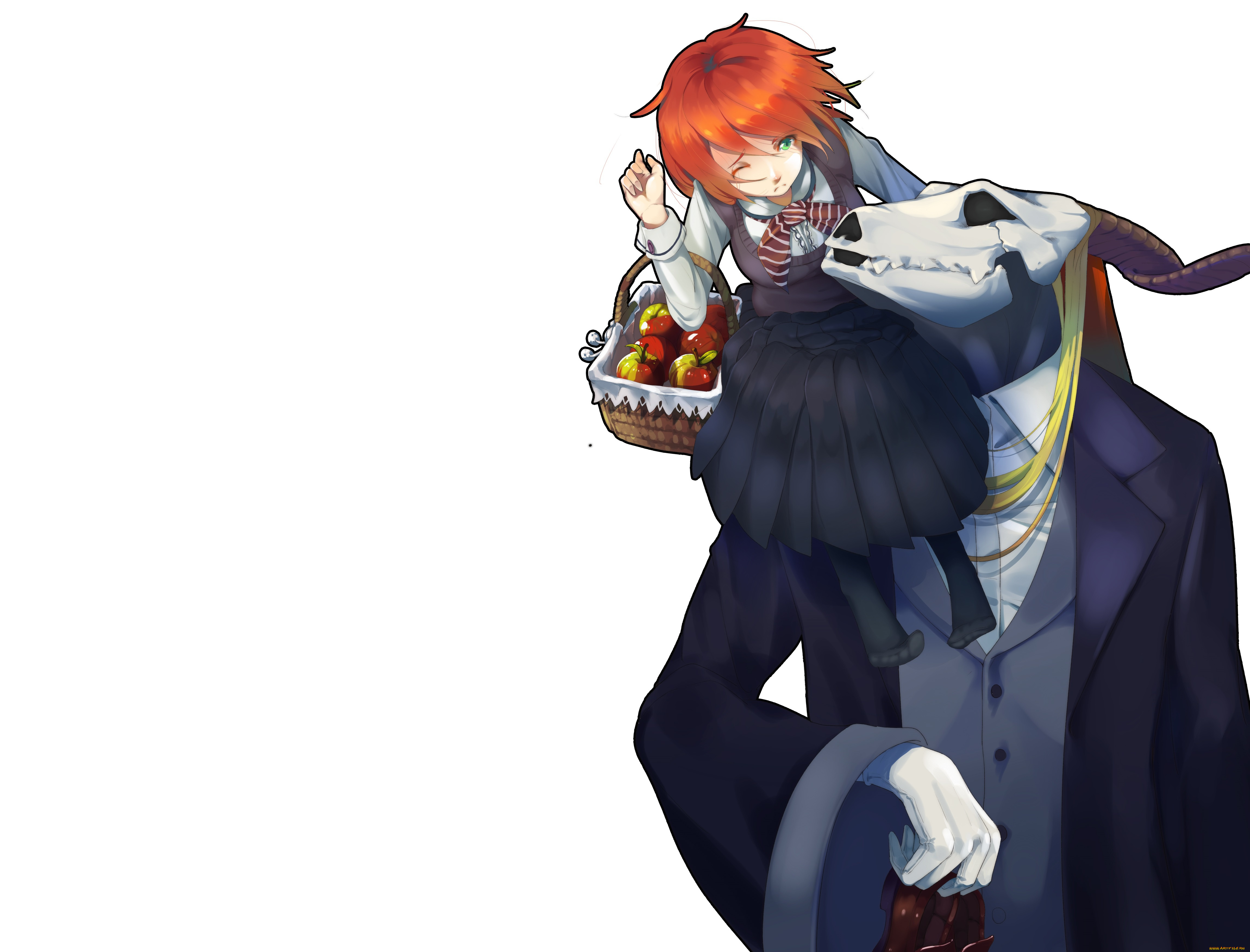 аниме, mahou, tsukai, no, yome, невеста, чародея