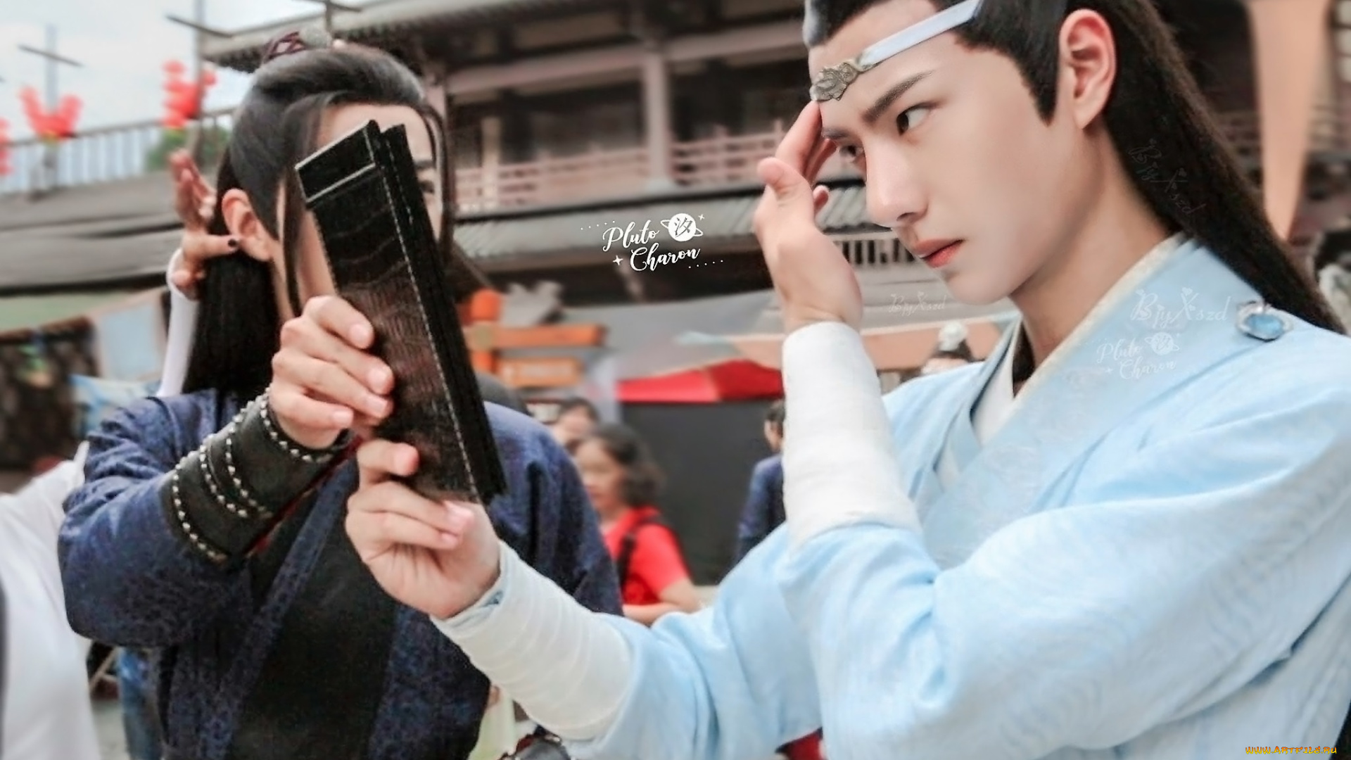 разное, знаменитости, ван, ибо, сяо, чжань, костюмы, зеркало