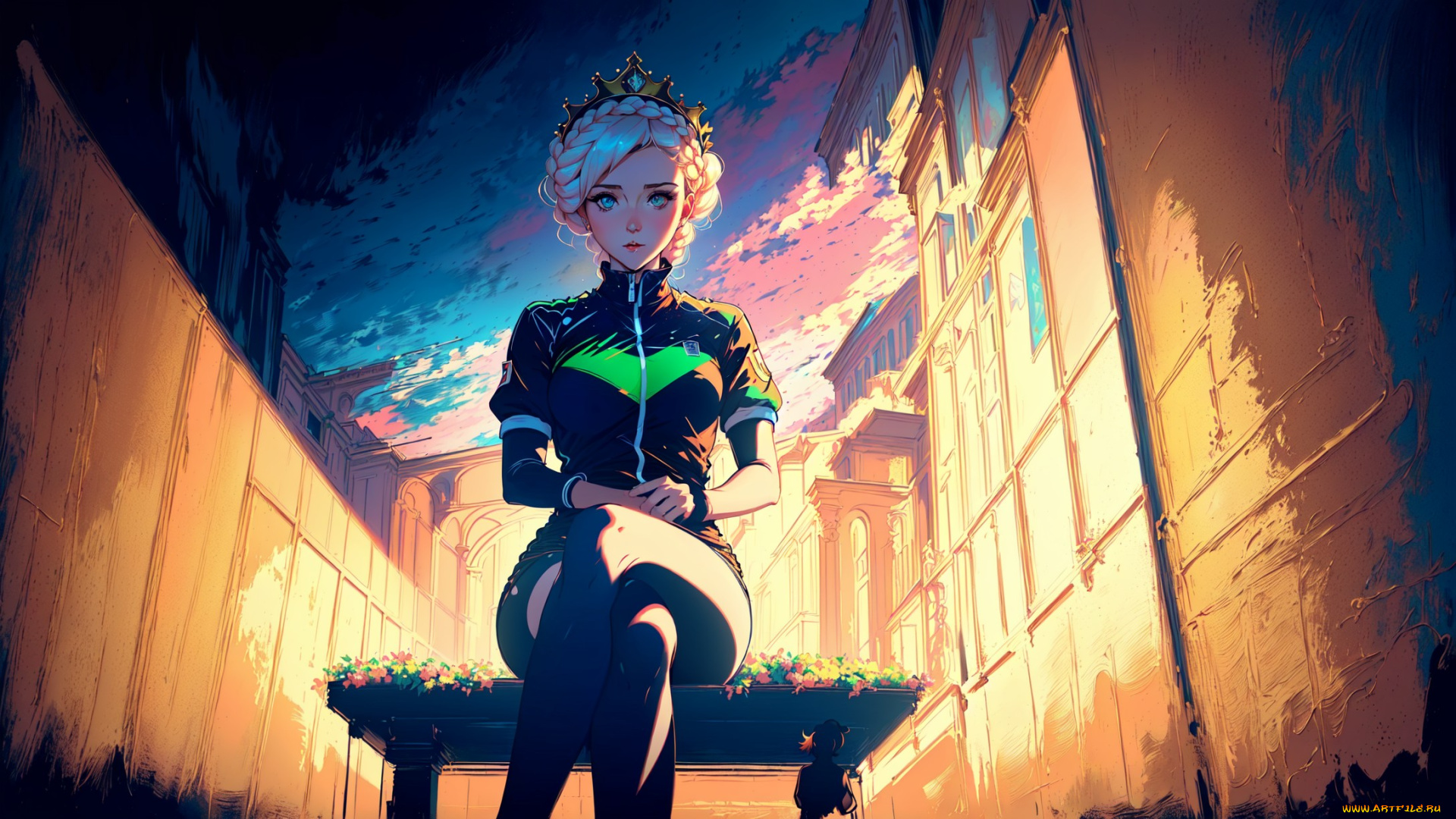 аниме, город, , улицы, , интерьер, , здания, нейросети, графика, нейроарт, ai, art, нейронные, сети, рисунки, нейро, искусство