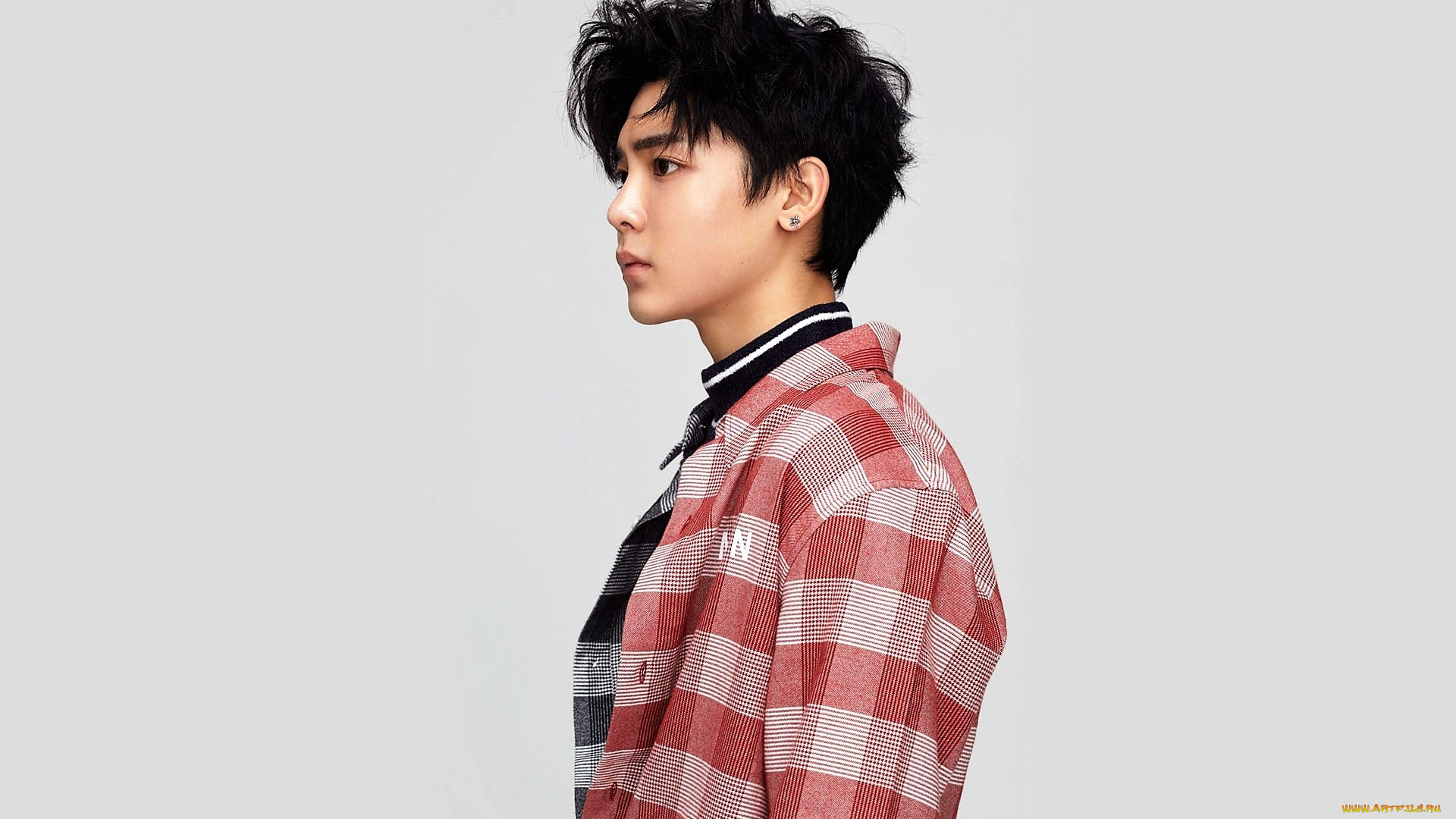 мужчины, hou, ming, hao, актер, рубашка