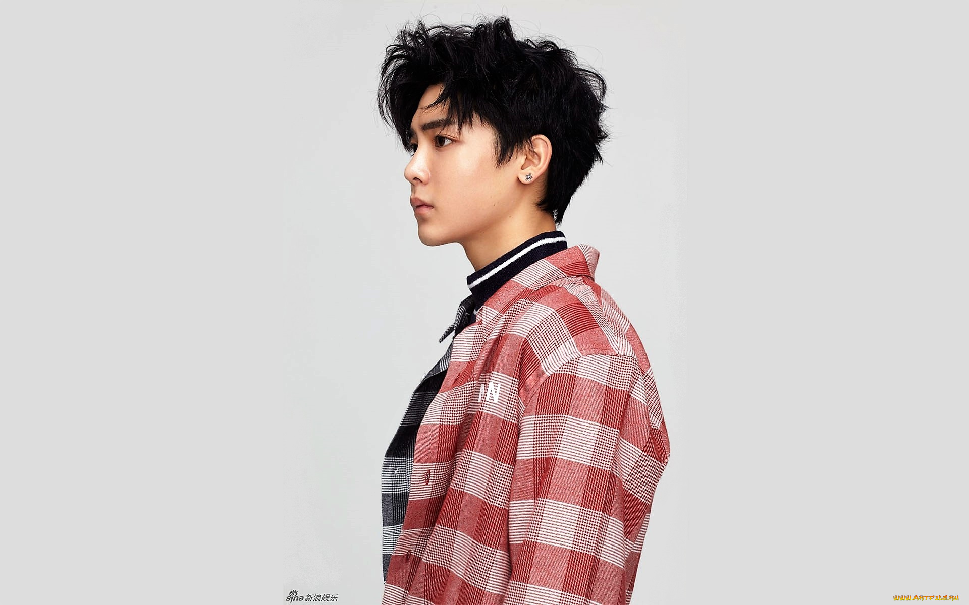 мужчины, hou, ming, hao, актер, рубашка