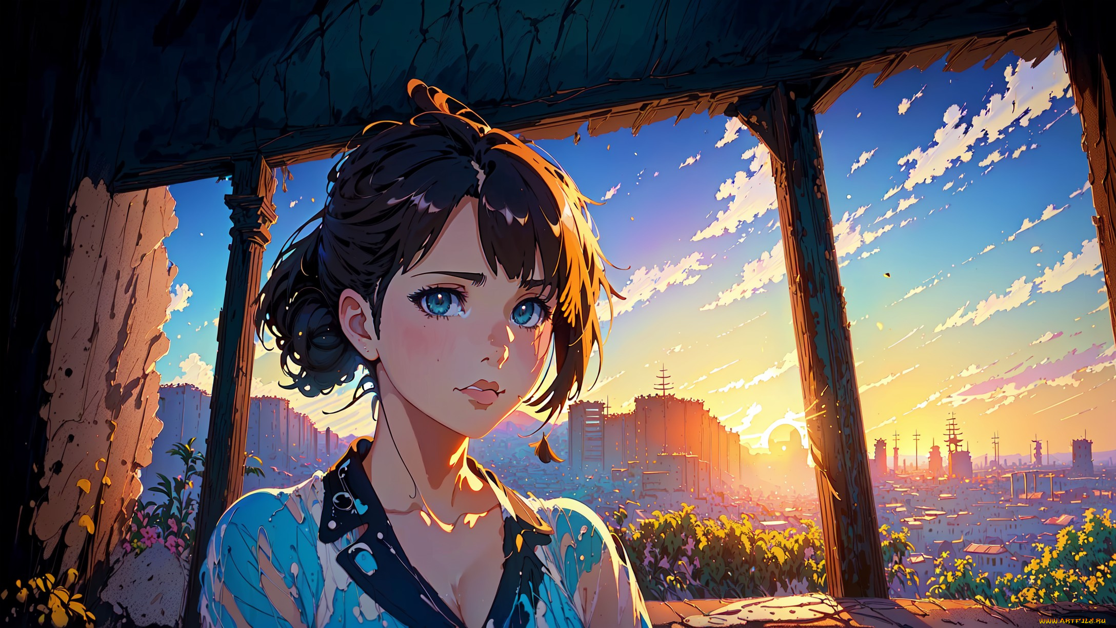 аниме, город, , улицы, , интерьер, , здания, нейросети, графика, нейроарт, ai, art, нейронные, сети, рисунки, нейро, искусство