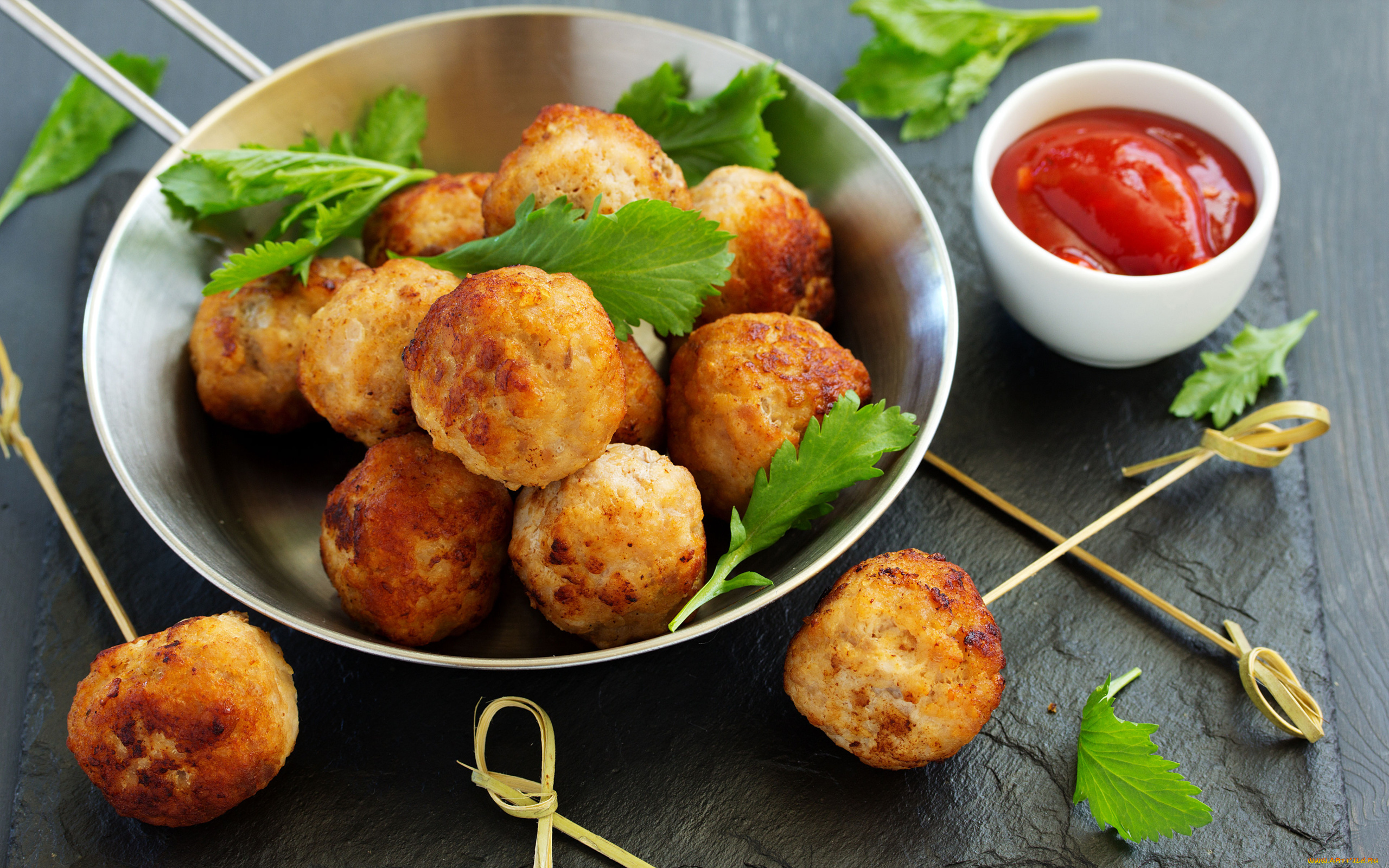 еда, мясные, блюда, соус, кетчуп, мясные, тефтели