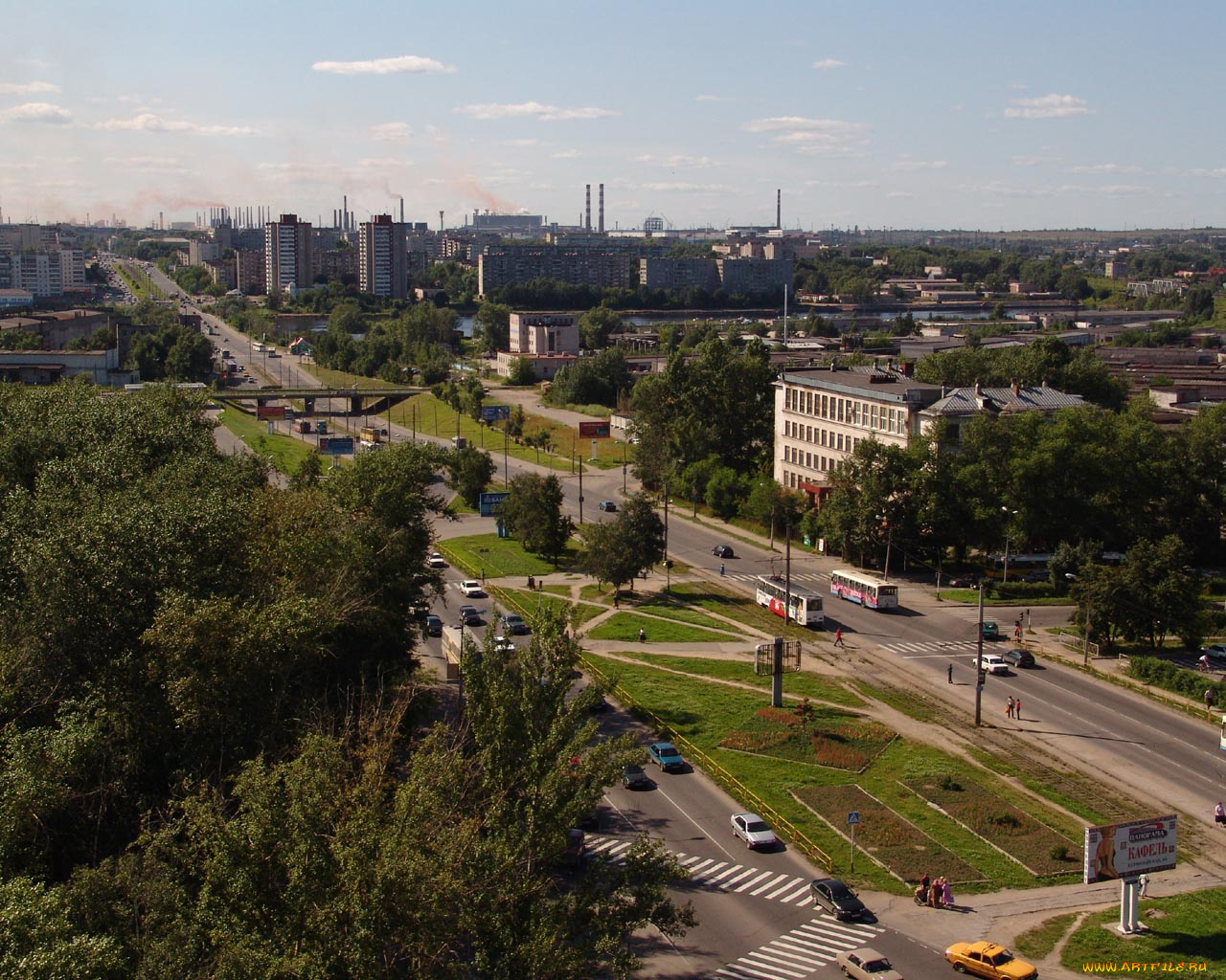 Череповец, пр, победы, города, панорамы