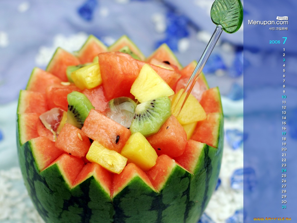 календари, еда