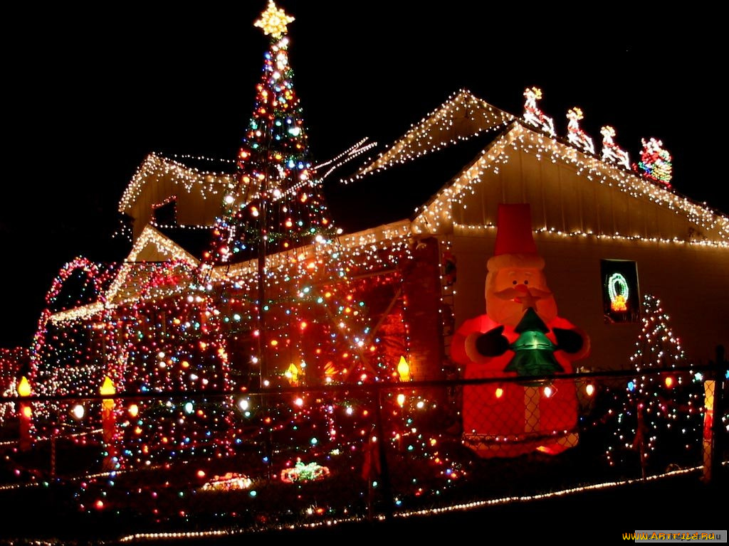 праздничные, новогодние, пейзажи