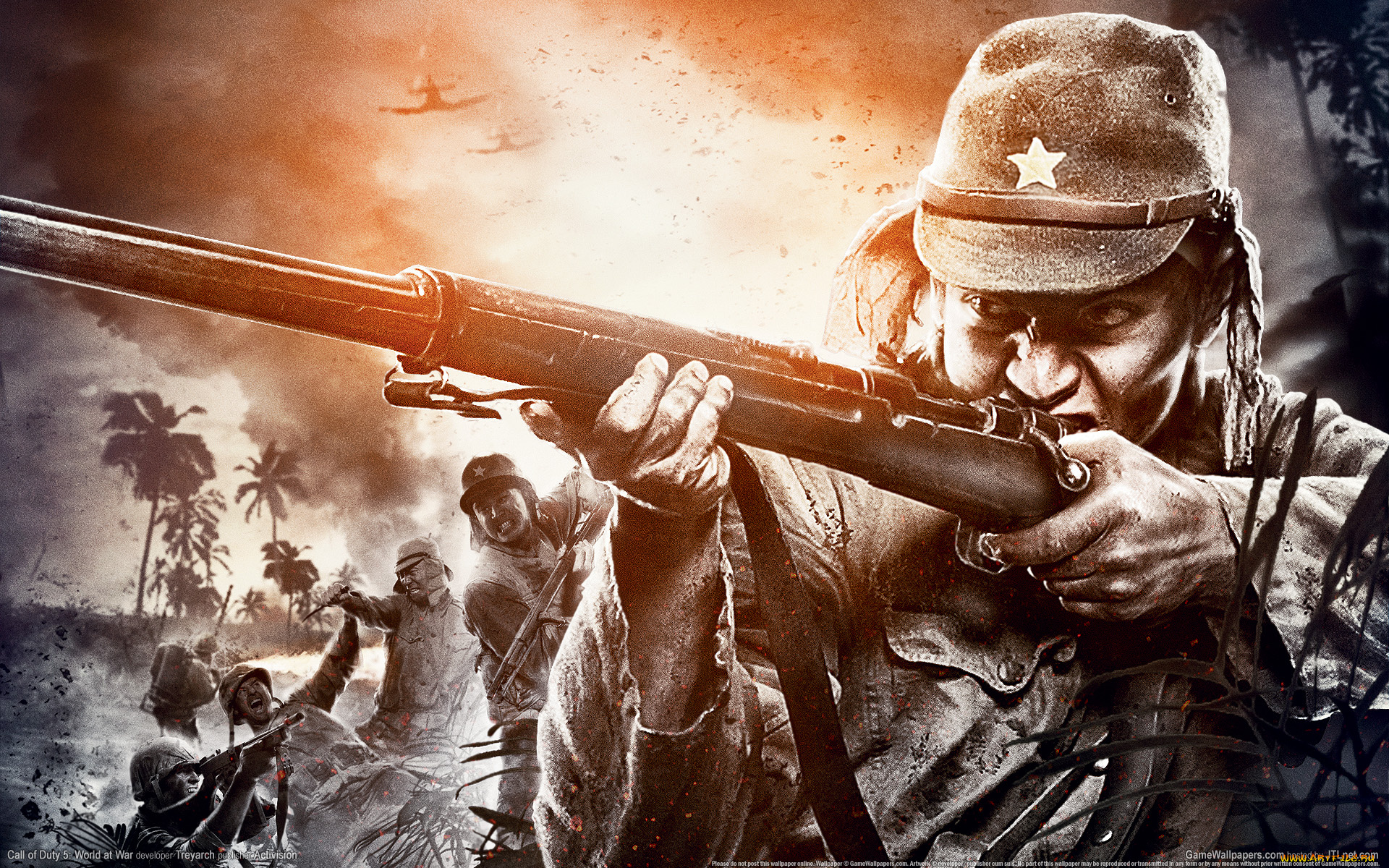 видео, игры, call, of, duty, world, at, war