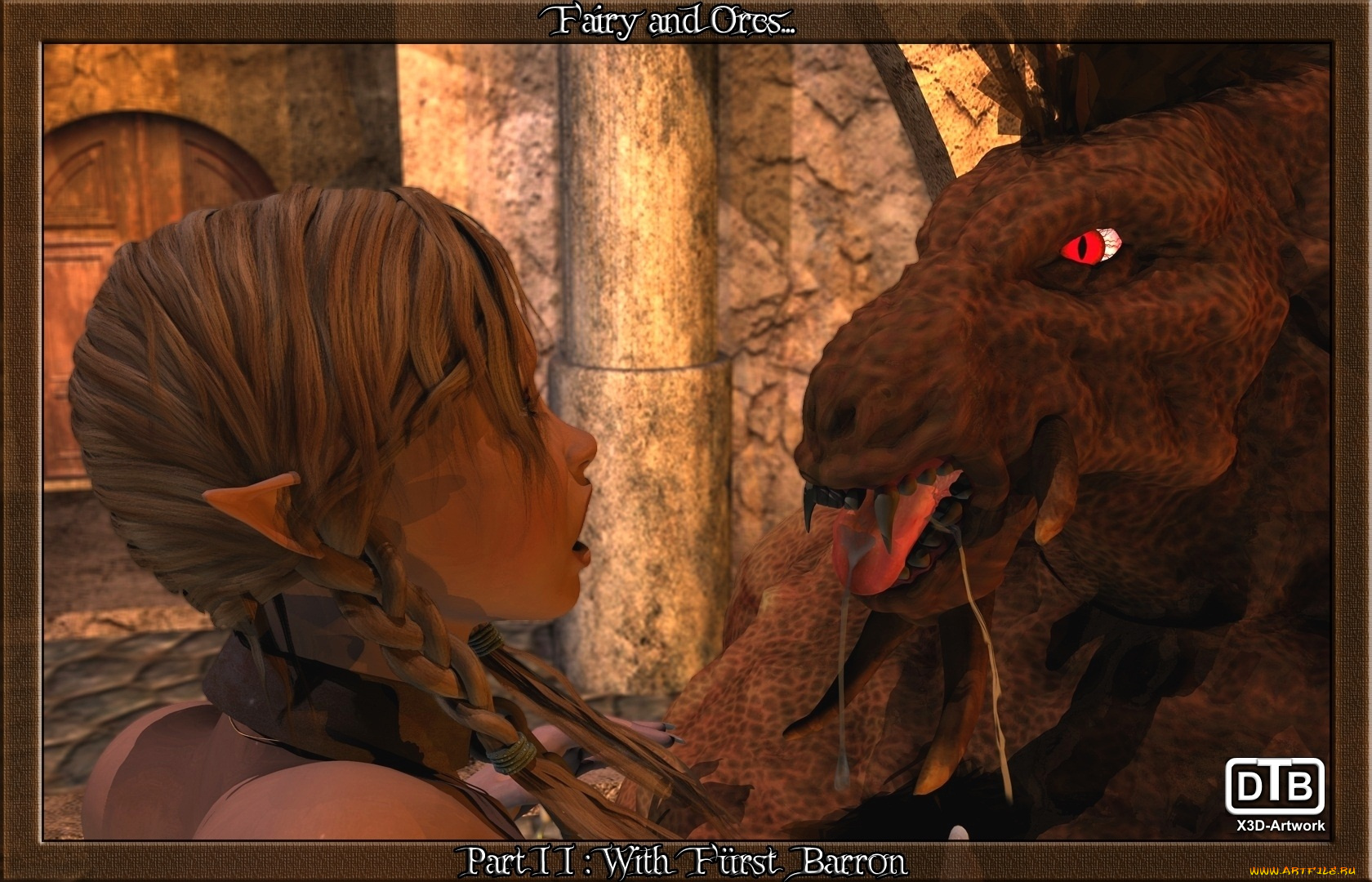 3д, графика, fantasy, фантазия, эльфы, демон