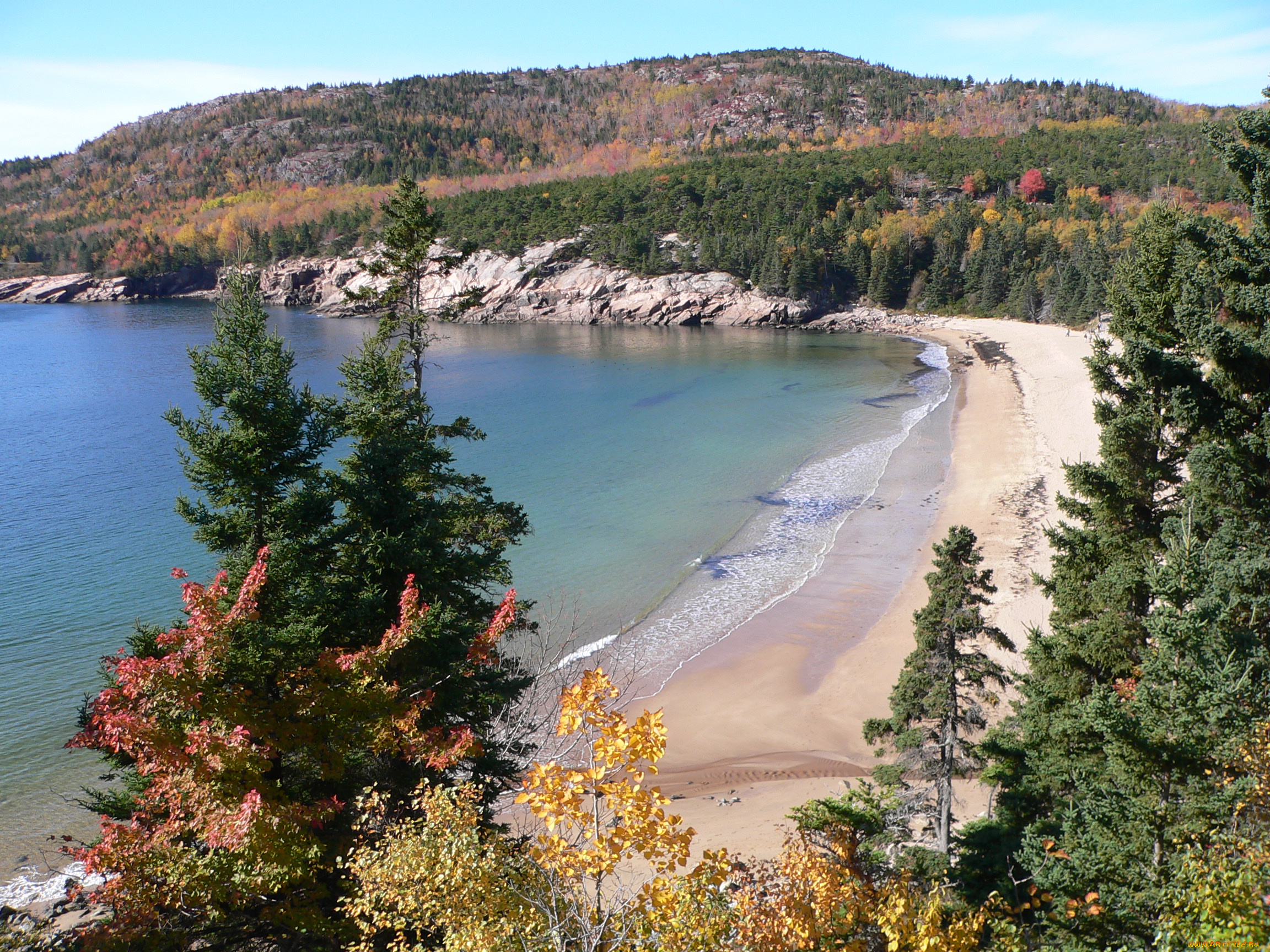acadia, national, park, природа, побережье, заповедник
