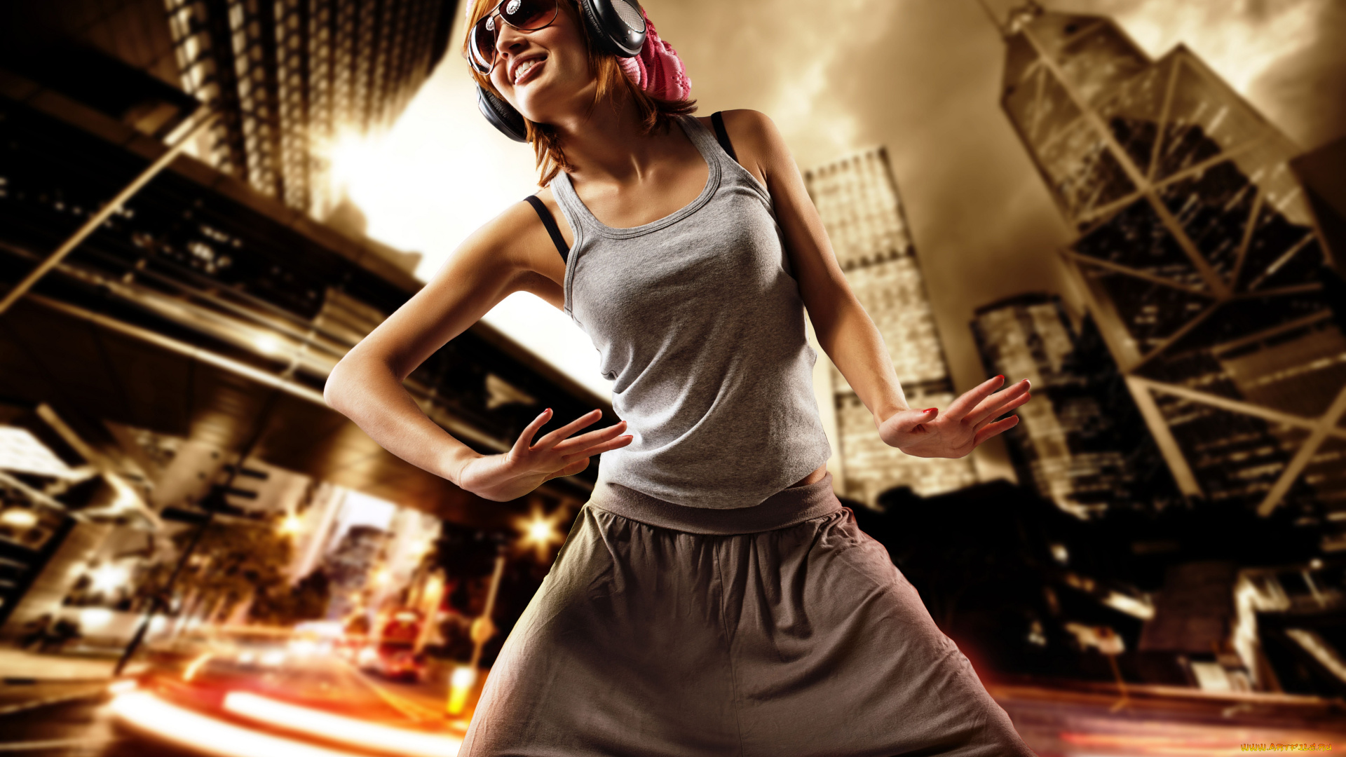 -Unsort, Женские, прелести, девушки, unsort, женские, прелести, стиль, наушники, очки, город