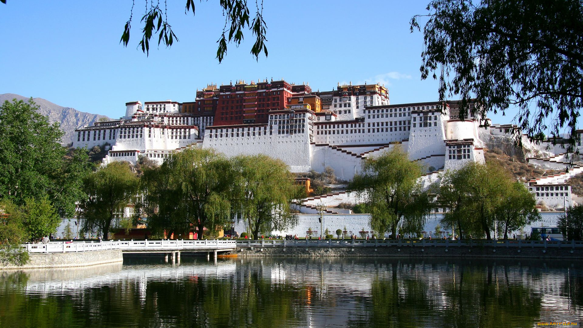 города, буддистские, другие, храмы, тибет