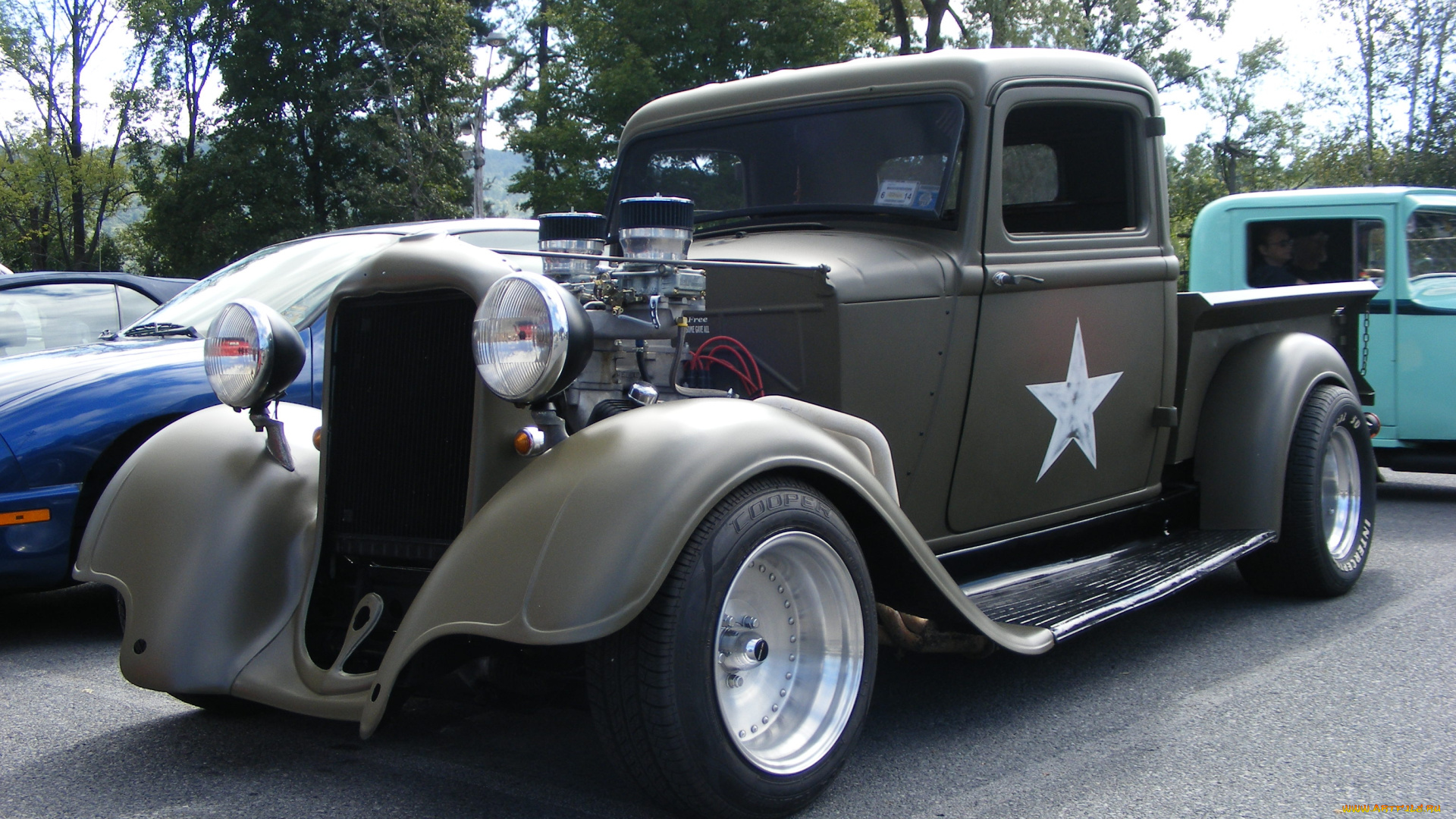 great, looking, truck, автомобили, выставки, уличные, фото, автомобиль, ретро