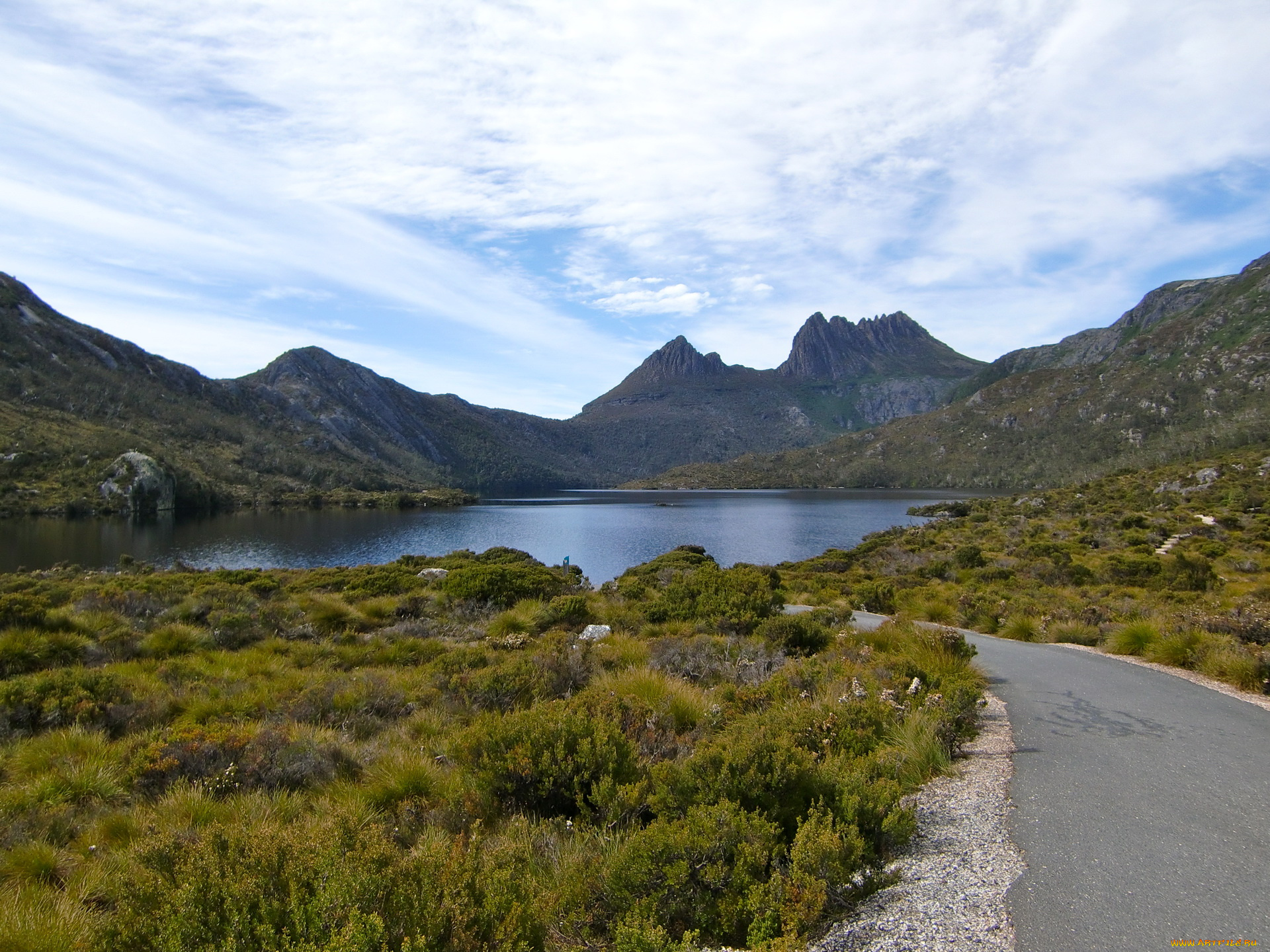 cradle, mountain, dove, lakeтасмания, австралия, природа, реки, озера, озеро, тасмания, горы