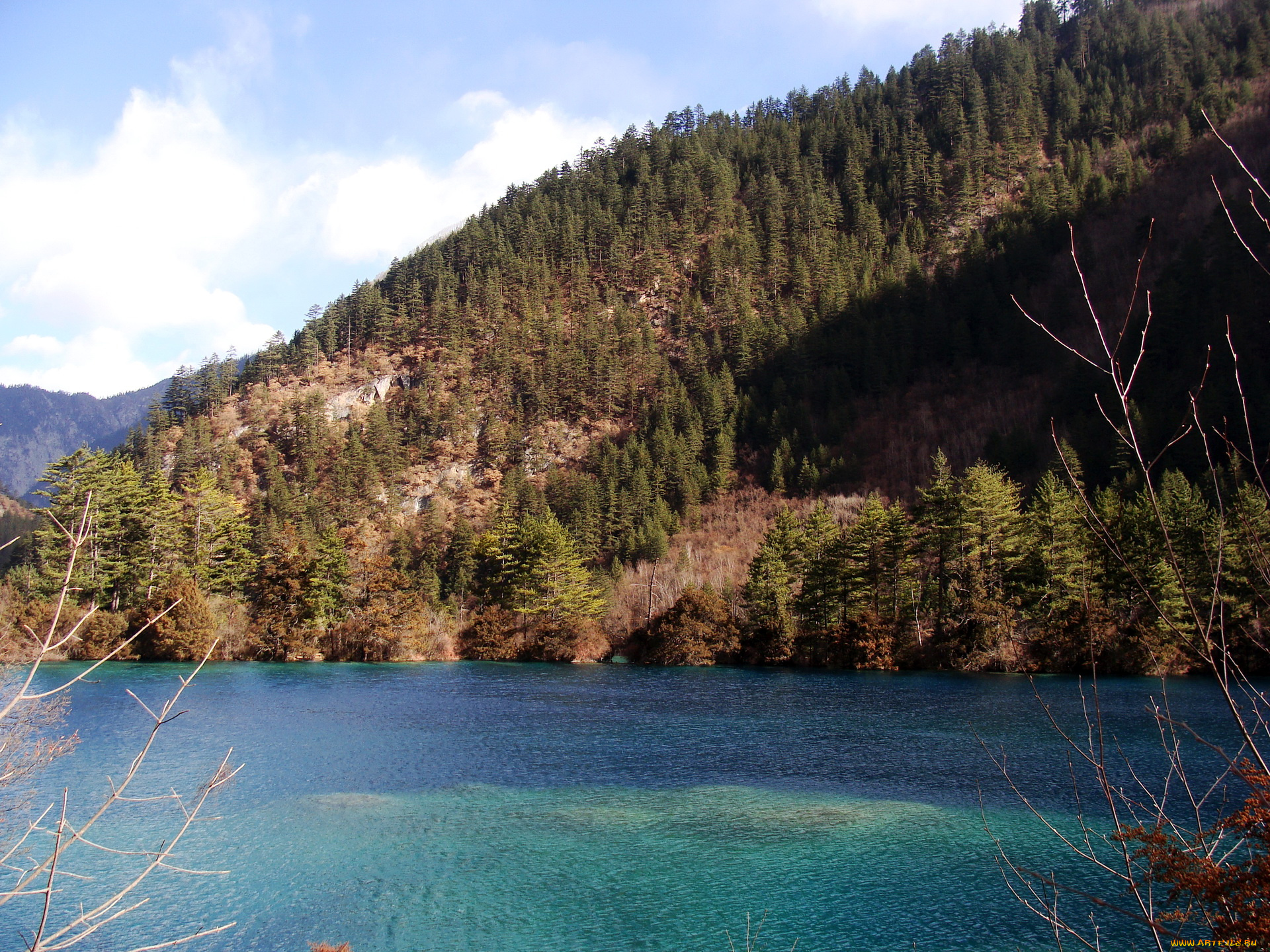 китай, jiuzhaigou, valley, природа, реки, озера, горы, озеро, лес