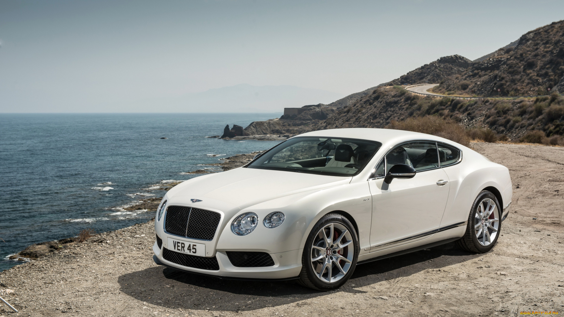 2013, bentley, continental, gt, v8, автомобили, море, берег